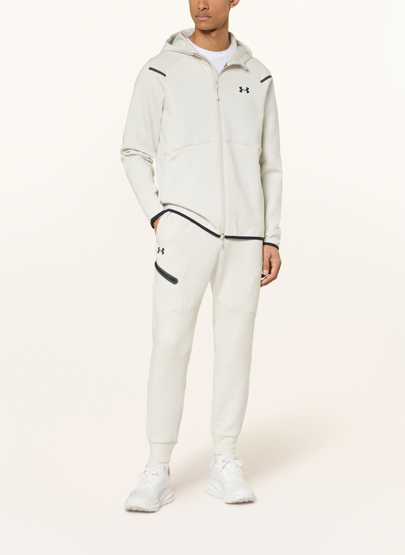 UNDER ARMOUR UA UNSTOPPABLE Sweat Jacket: CREAM