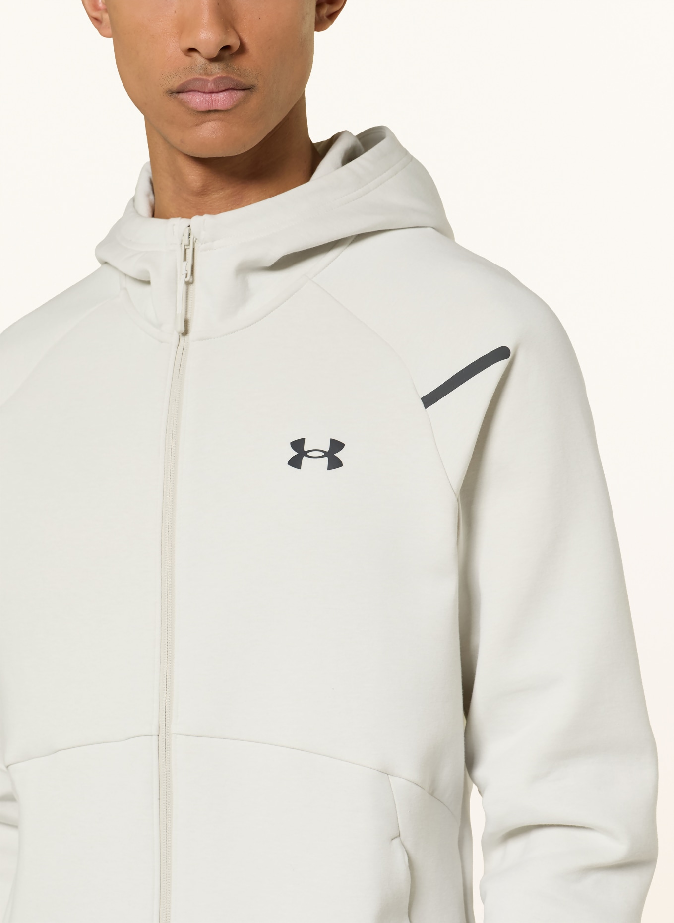 UNDER ARMOUR UA UNSTOPPABLE Sweat Jacket: CREAM