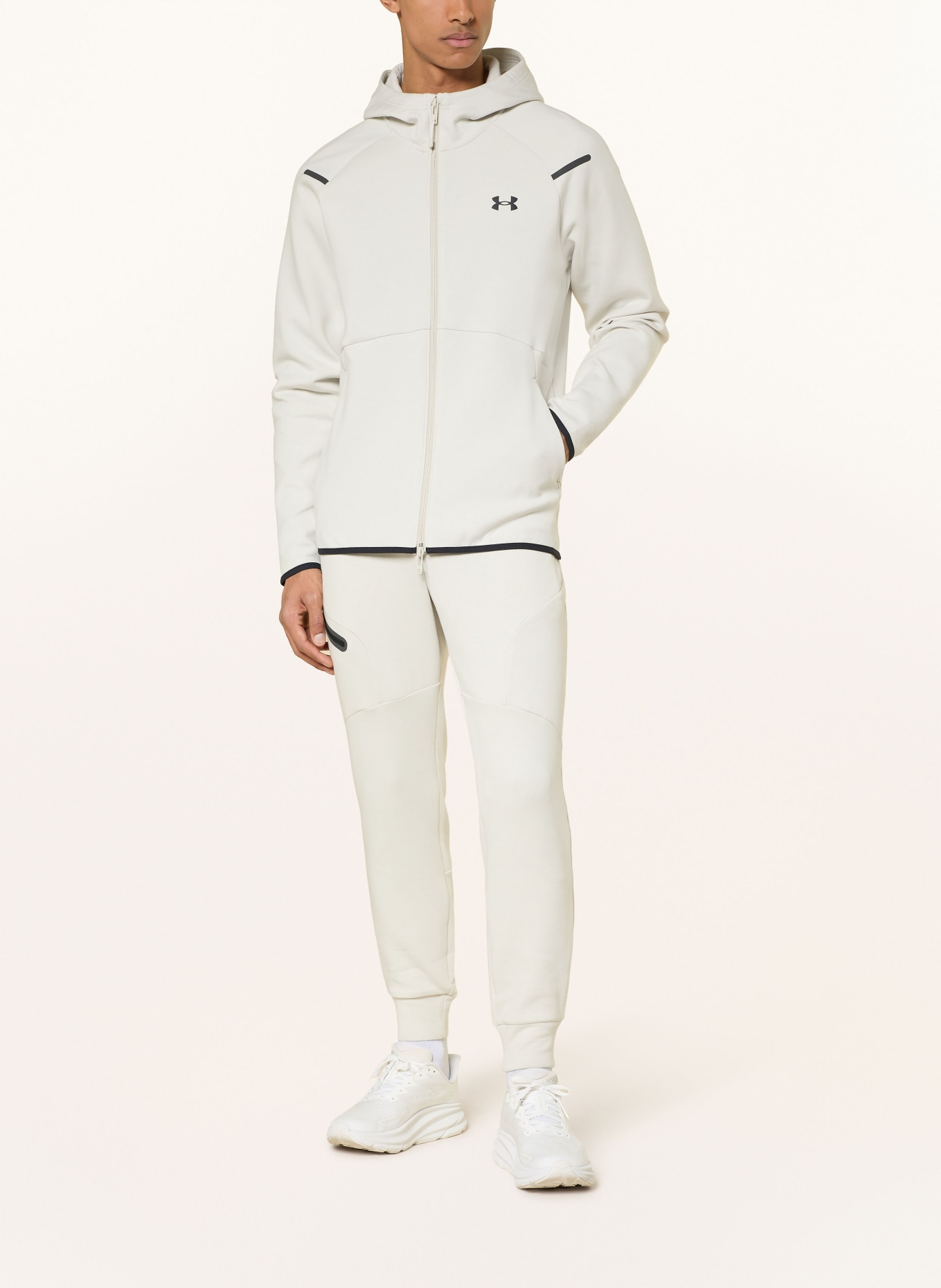 UNDER ARMOUR Spodnie dresowe UA UNSTOPPABLE: KREMOWY