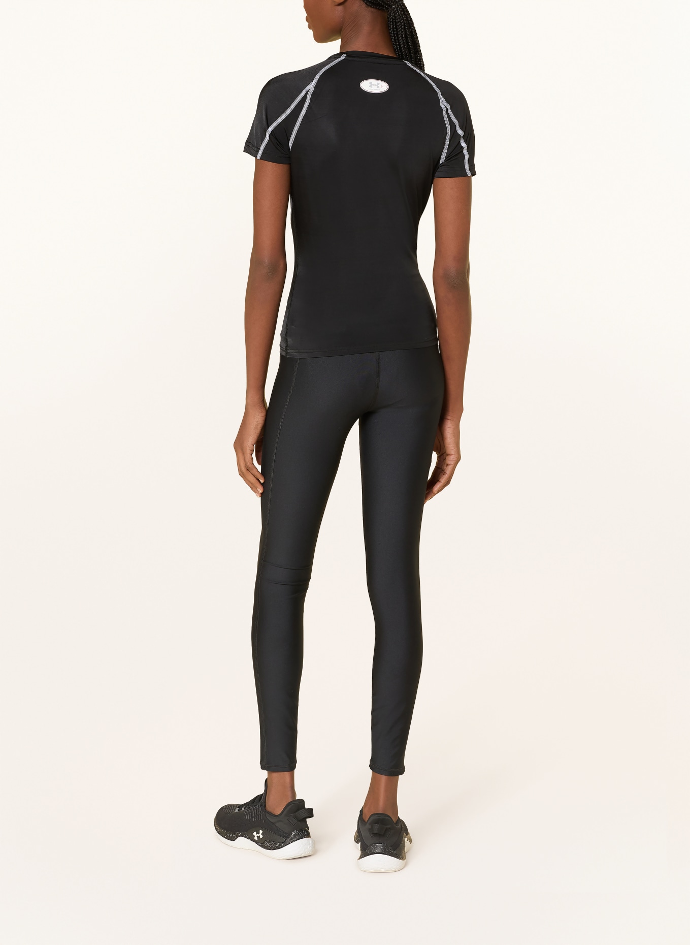 UNDER ARMOUR Koszulka HEATGEAR® ELITE: CZARNY / BIAŁY