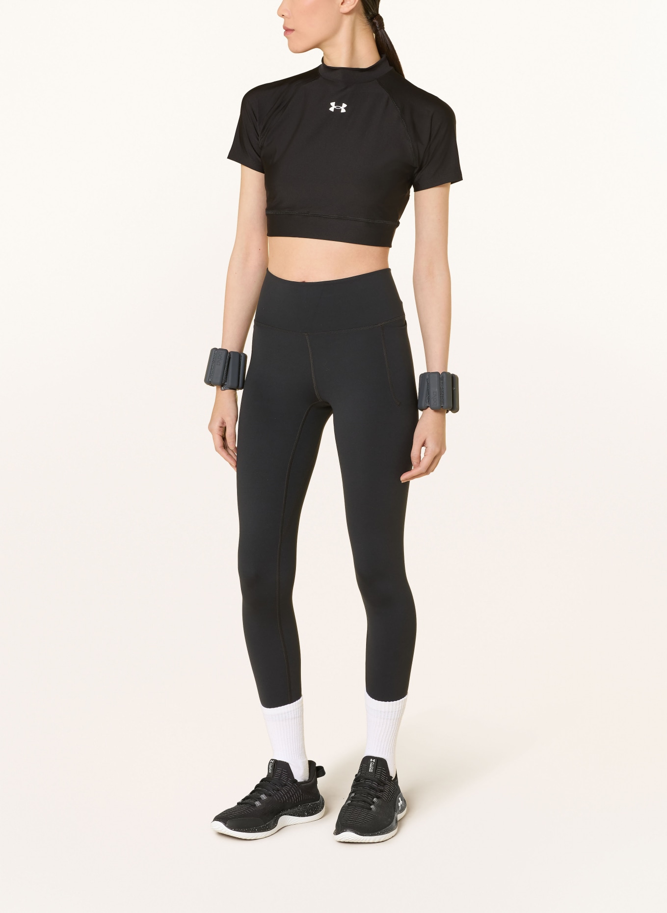 UNDER ARMOUR UA MERIDIAN Tights: BLACK