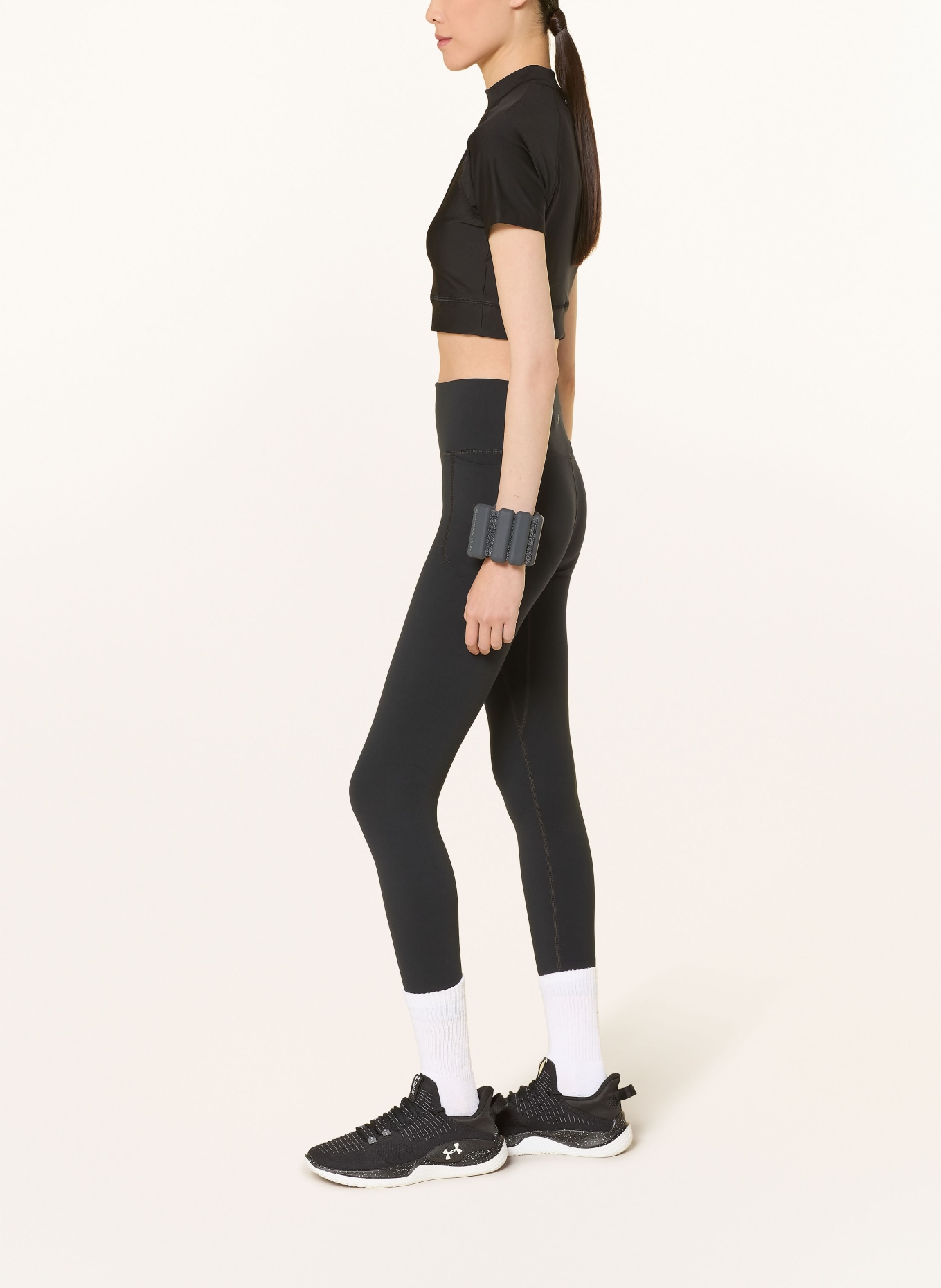 UNDER ARMOUR UA MERIDIAN Tights: BLACK