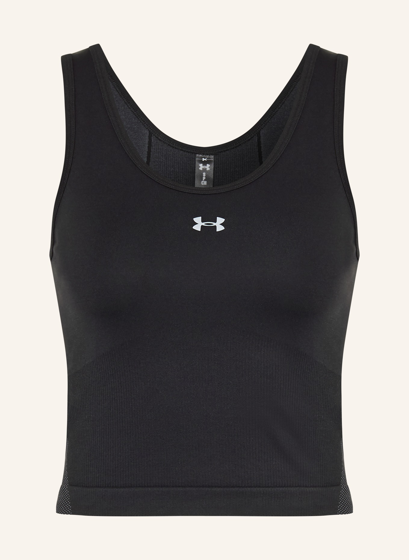 UNDER ARMOUR Cropped-Top UA VANISH SEAMLESS: SCHWARZ