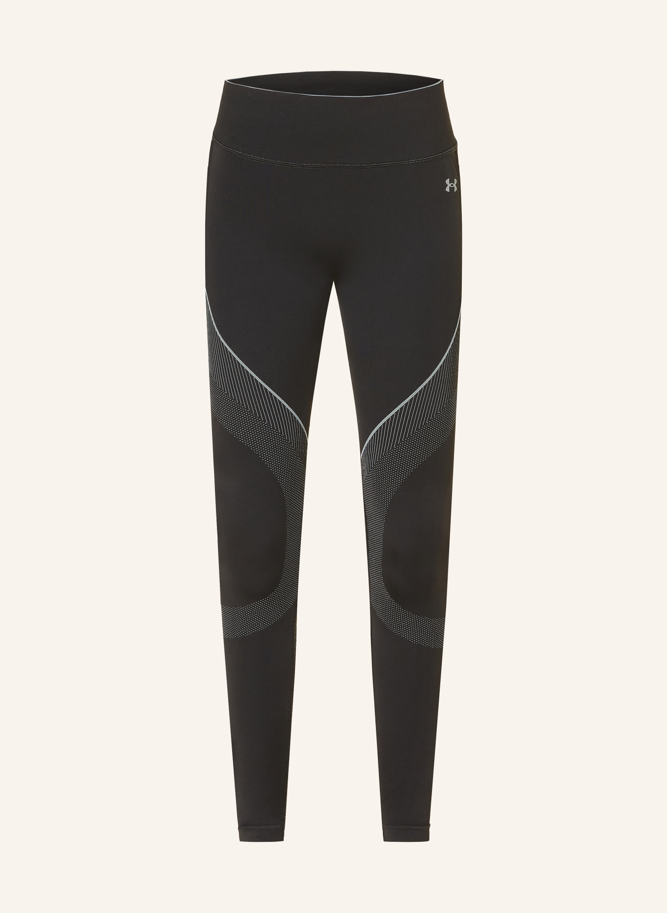 UNDER ARMOUR Punčocháče UA VANISH SEAMLESS: ČERNÁ / SVĚTLE ŠEDÁ