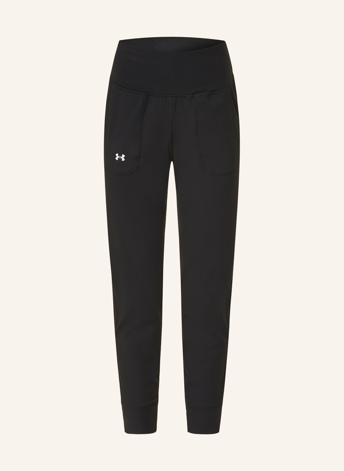 UNDER ARMOUR UA MOTION Tights: BLACK / WHITE