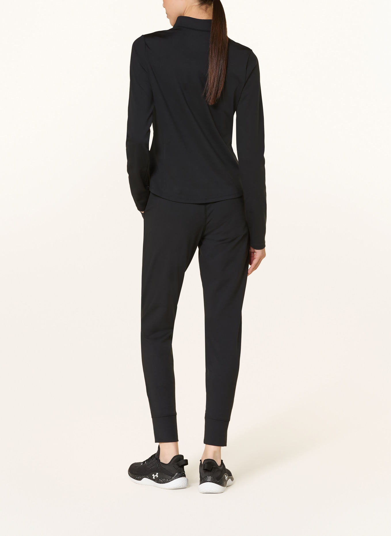 UNDER ARMOUR UA MOTION Tights: BLACK / WHITE