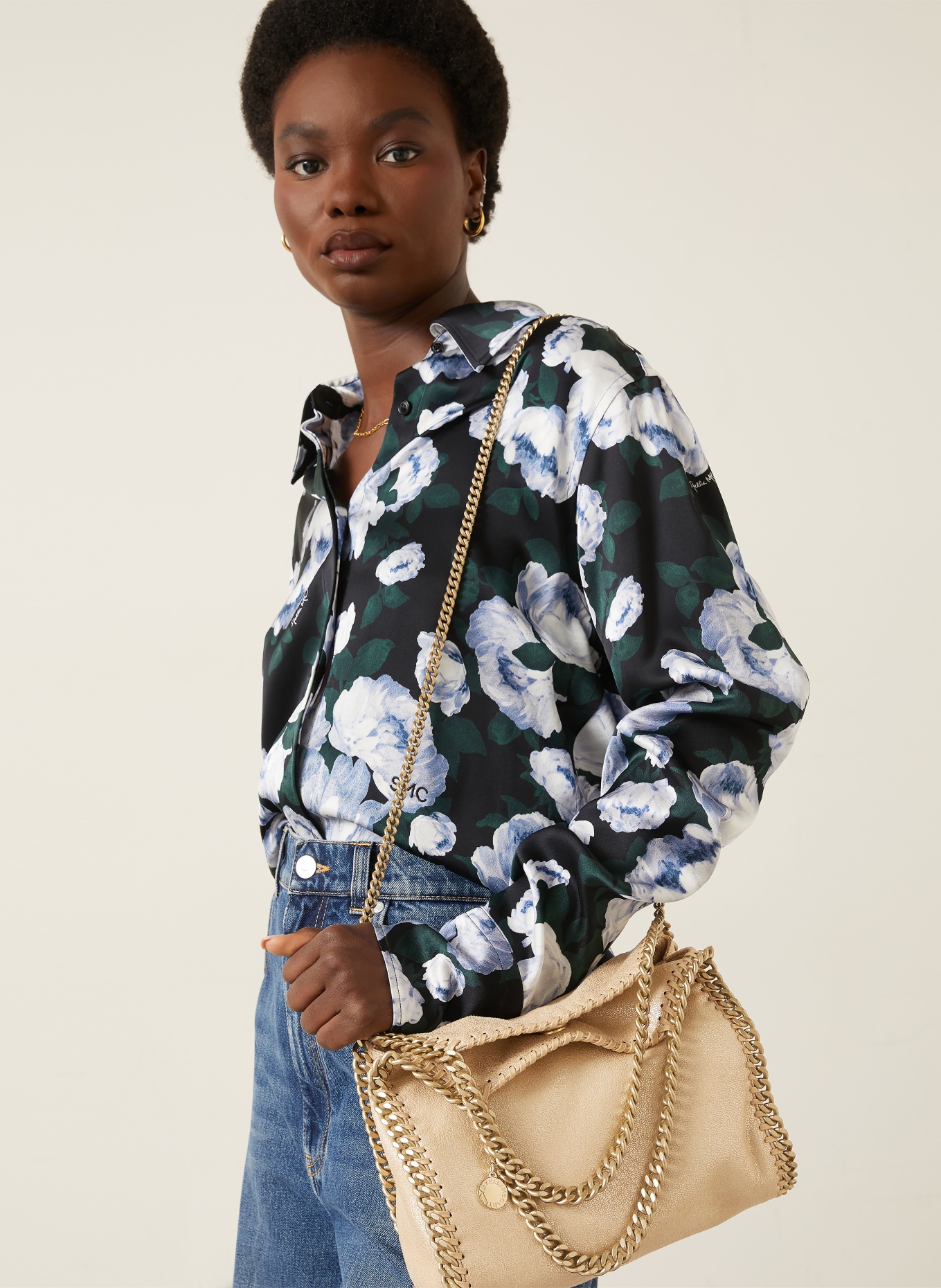 STELLA McCARTNEY FALABELLA MINI shoulder bag: GOLD