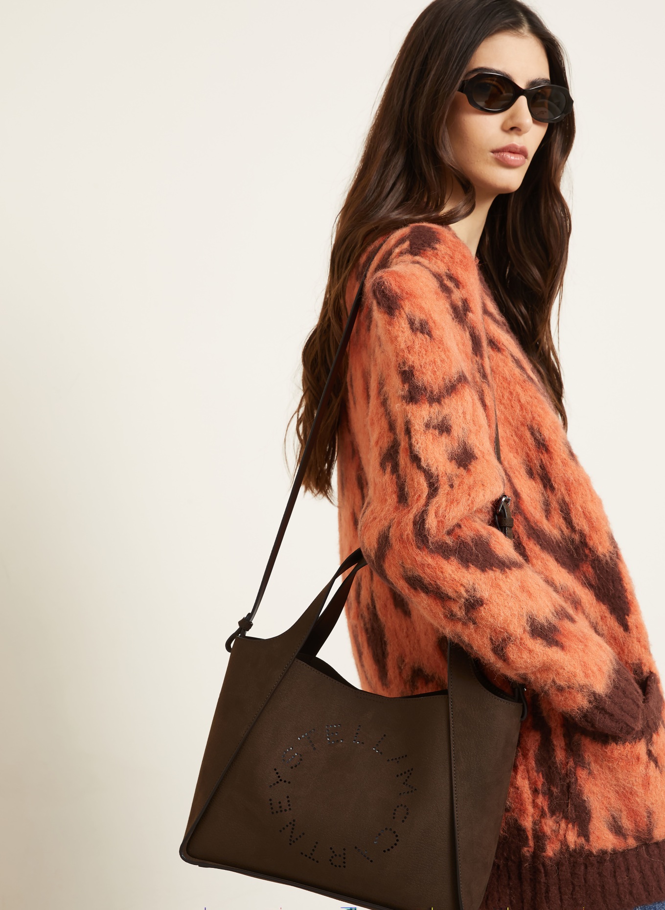 STELLA McCARTNEY sac à main: MARRON FONCÉ