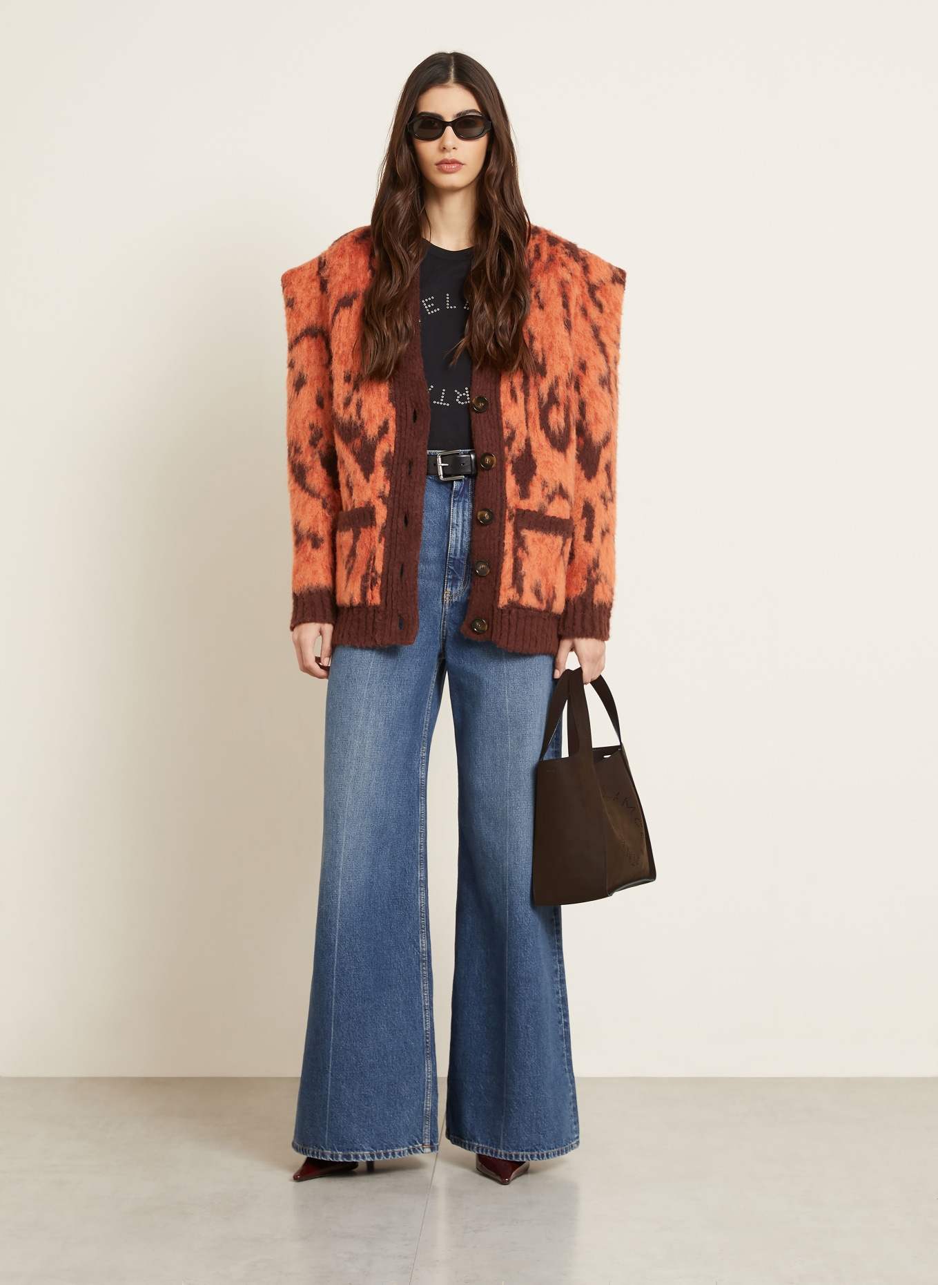 STELLA McCARTNEY sac à main: MARRON FONCÉ