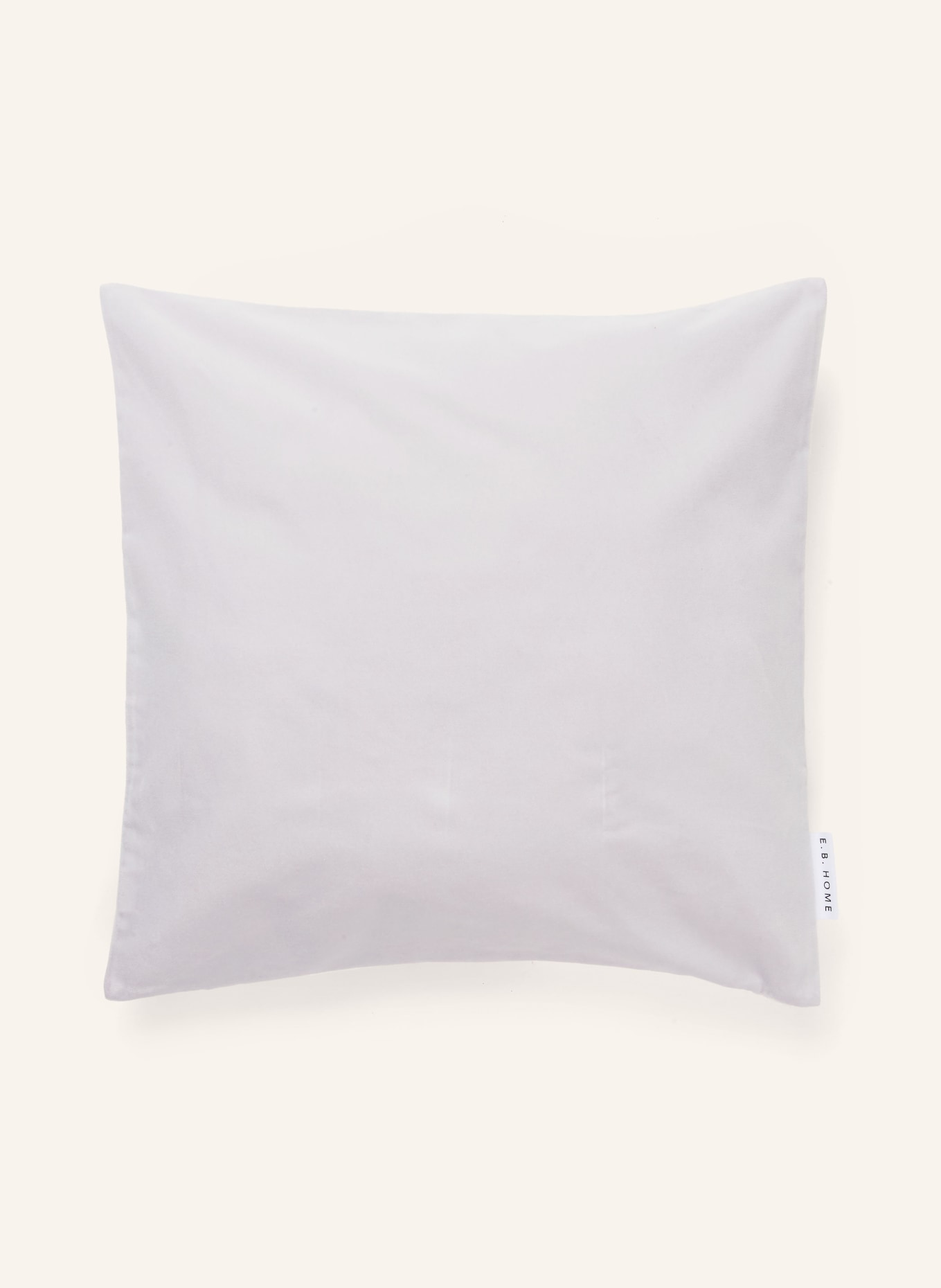 EB HOME Dekokissenhülle aus Samt: CREME / CAMEL / HELLBRAUN