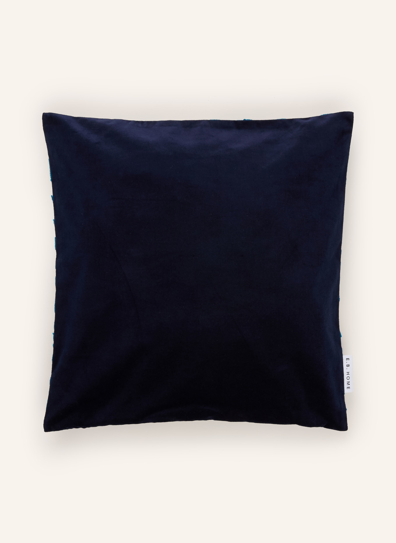 EB HOME Dekokissenhülle: WEISS / DUNKELBLAU / BLAU