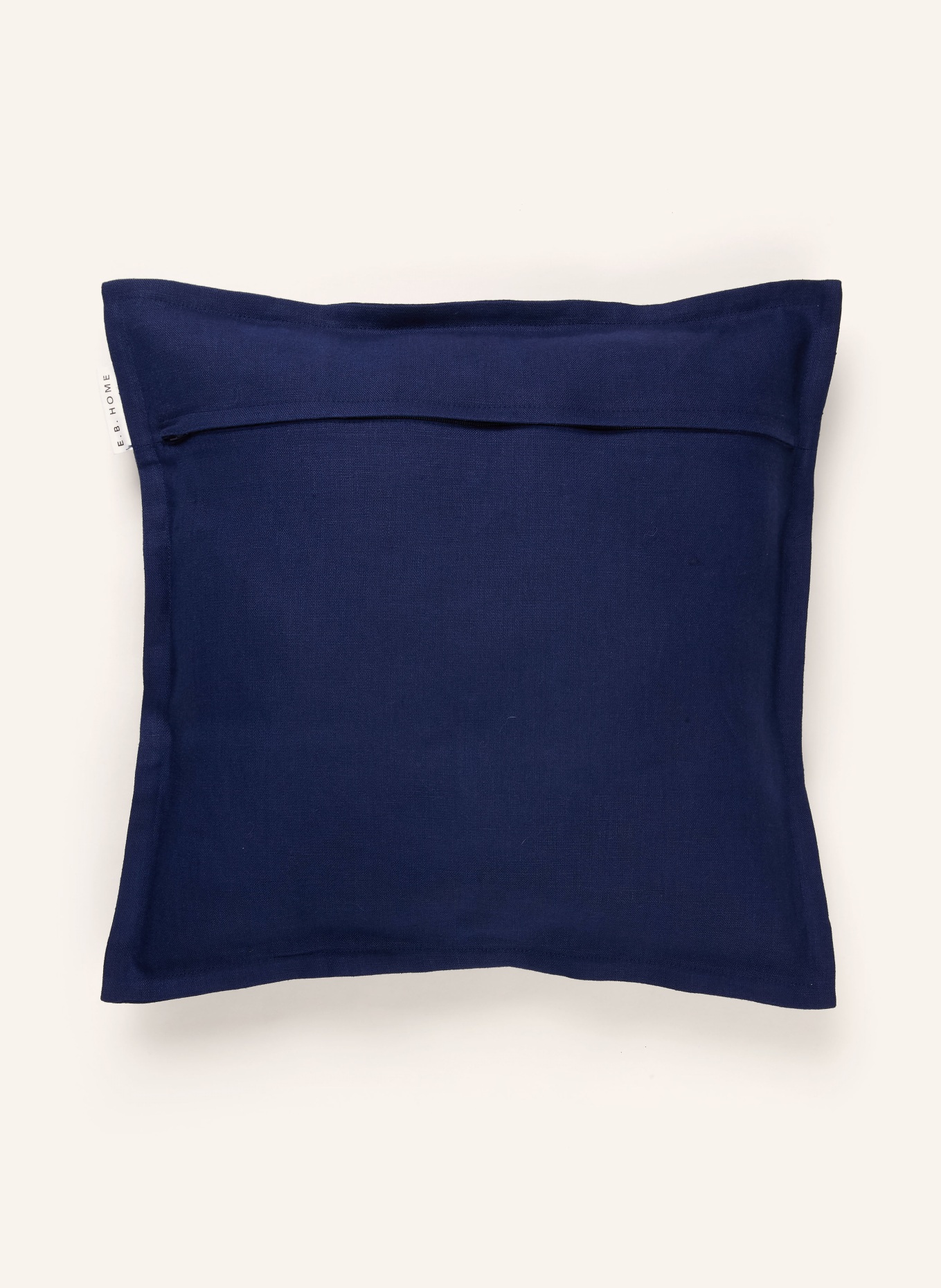 EB HOME Dekokissenhülle aus Leinen: DUNKELBLAU