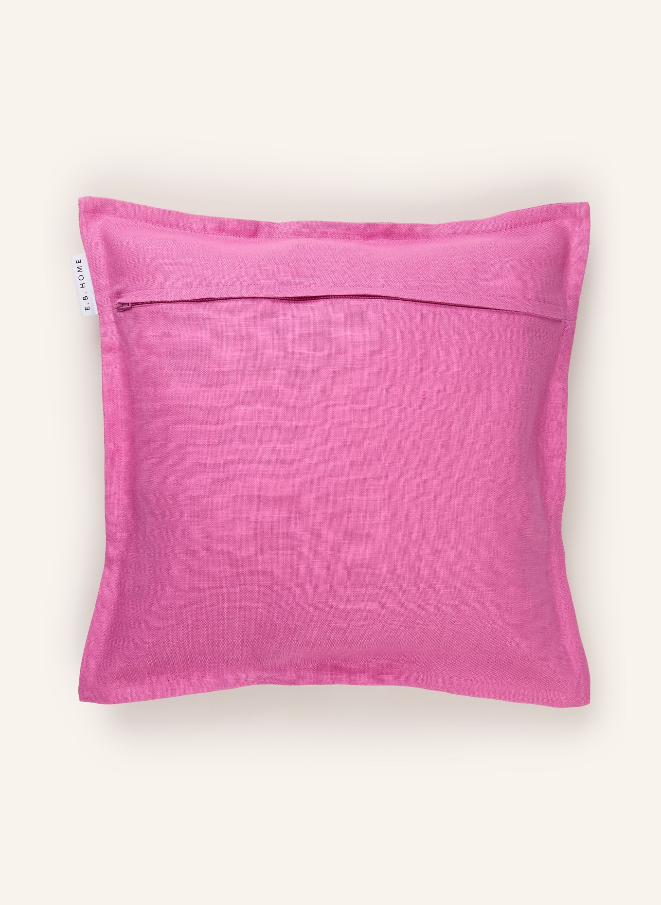 EB HOME Dekokissenhülle aus Leinen: PINK