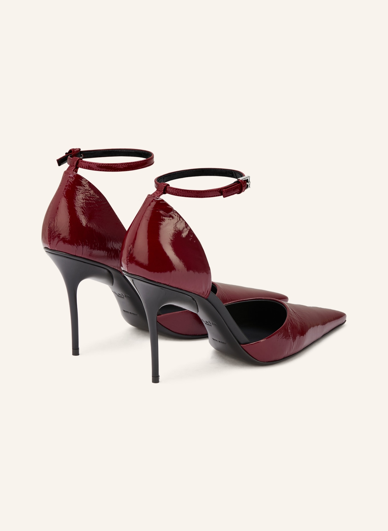 ALAÏA Lack-Pumps D'ORSAY: DUNKELROT