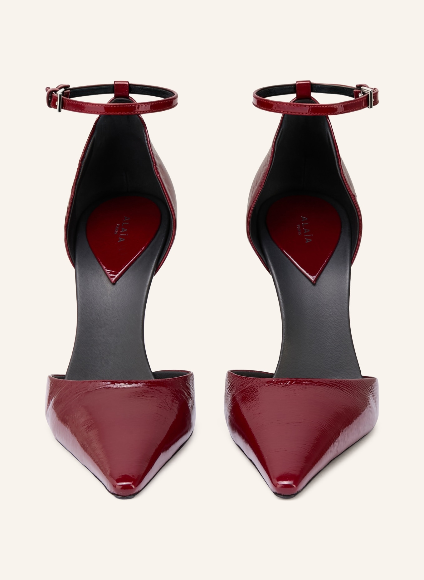 ALAÏA Lack-Pumps D'ORSAY: DUNKELROT