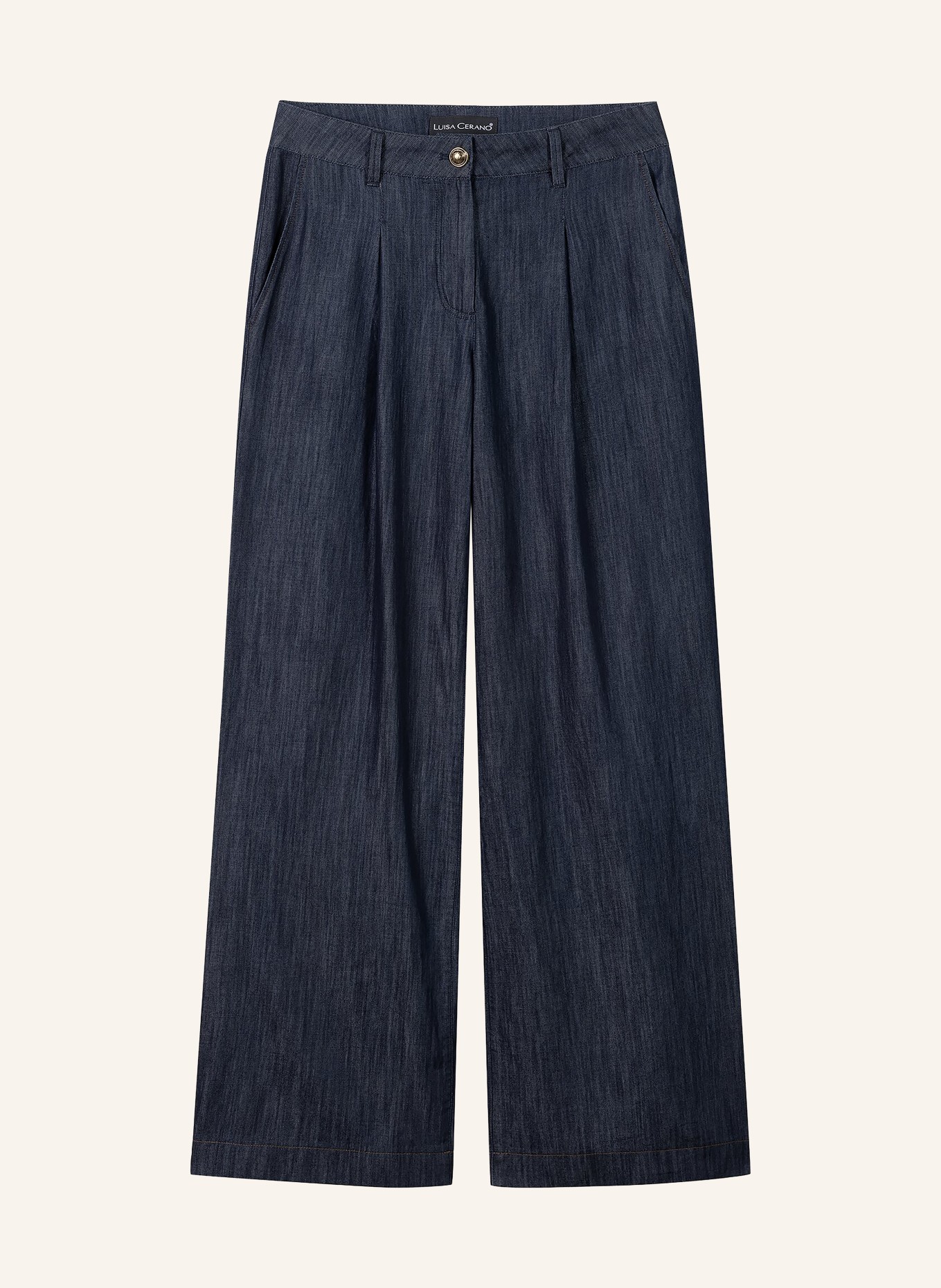 LUISA CERANO Wide Leg Jeans: 252 rinse wash