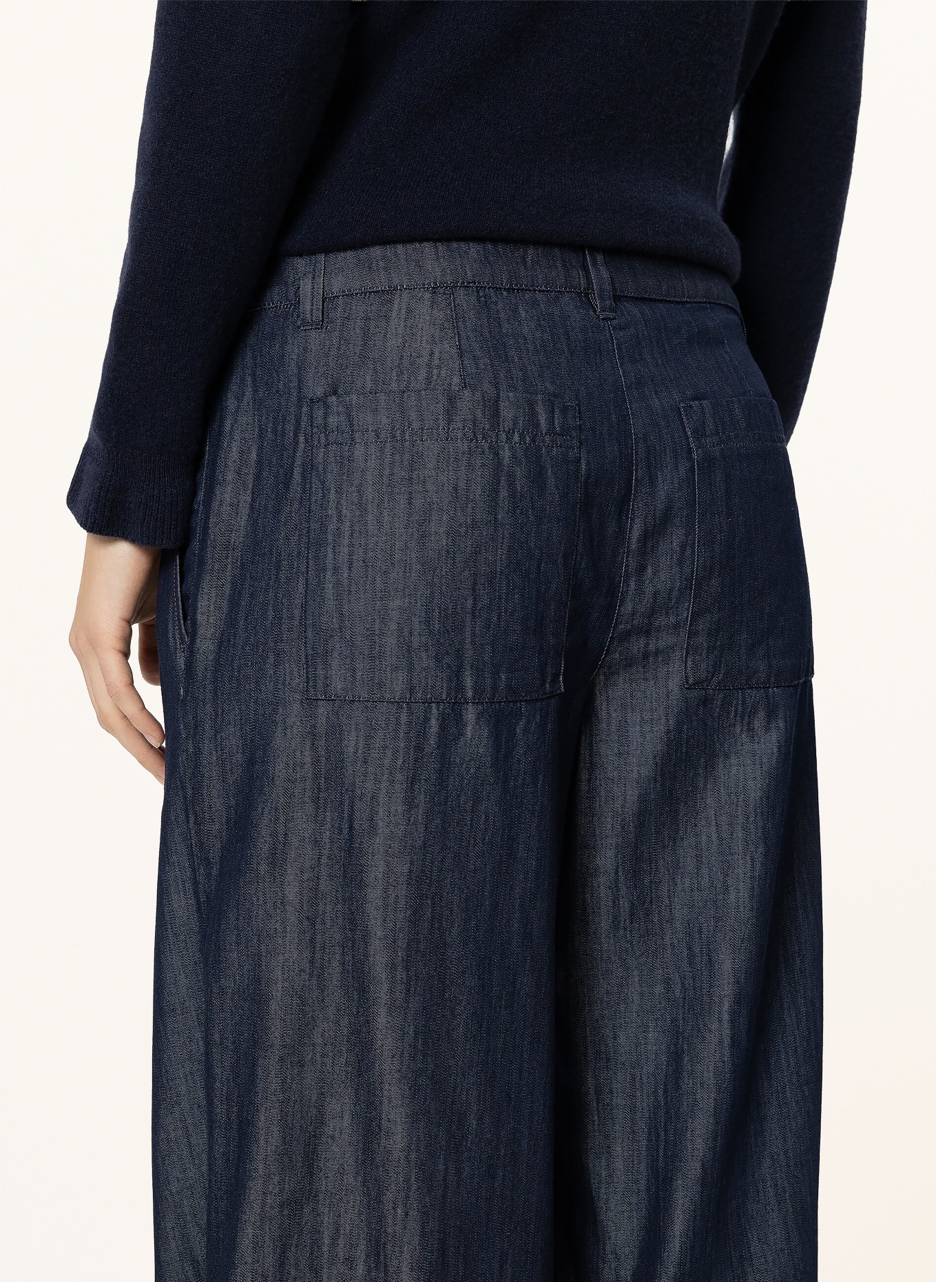 LUISA CERANO Wide Leg Jeans: 252 rinse wash