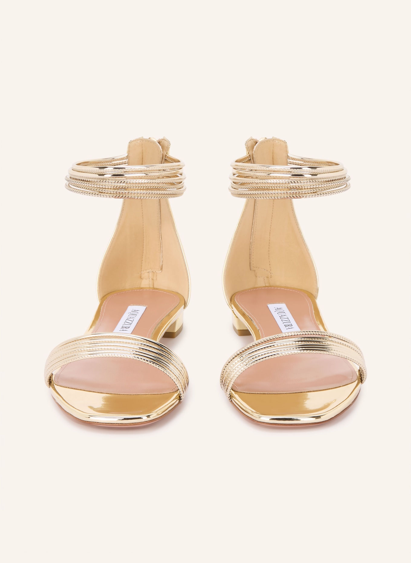 AQUAZZURA Lacksandalen SWAY: GOLD