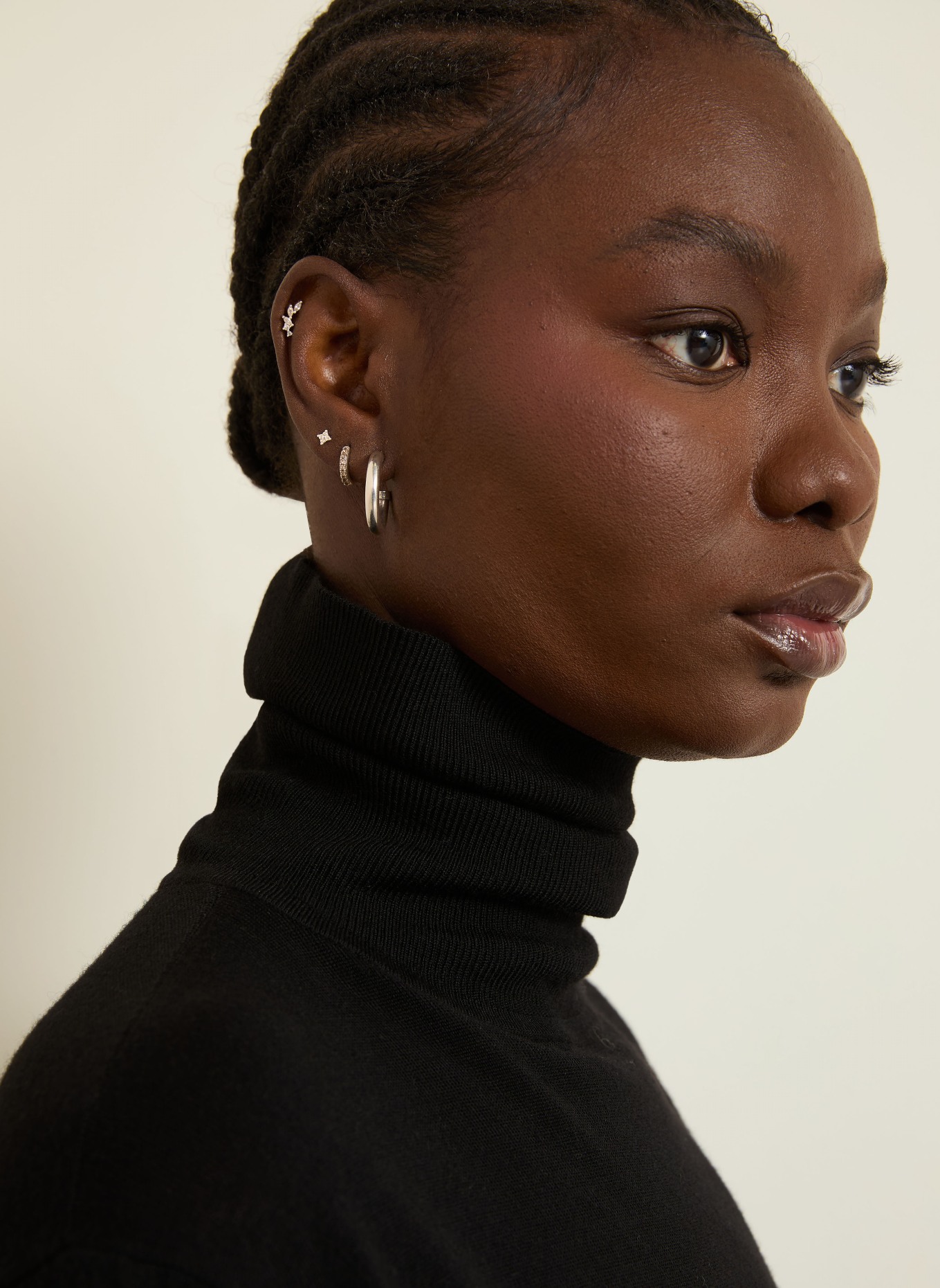 TOTEME Rollkragenpullover aus Merinowolle: SCHWARZ