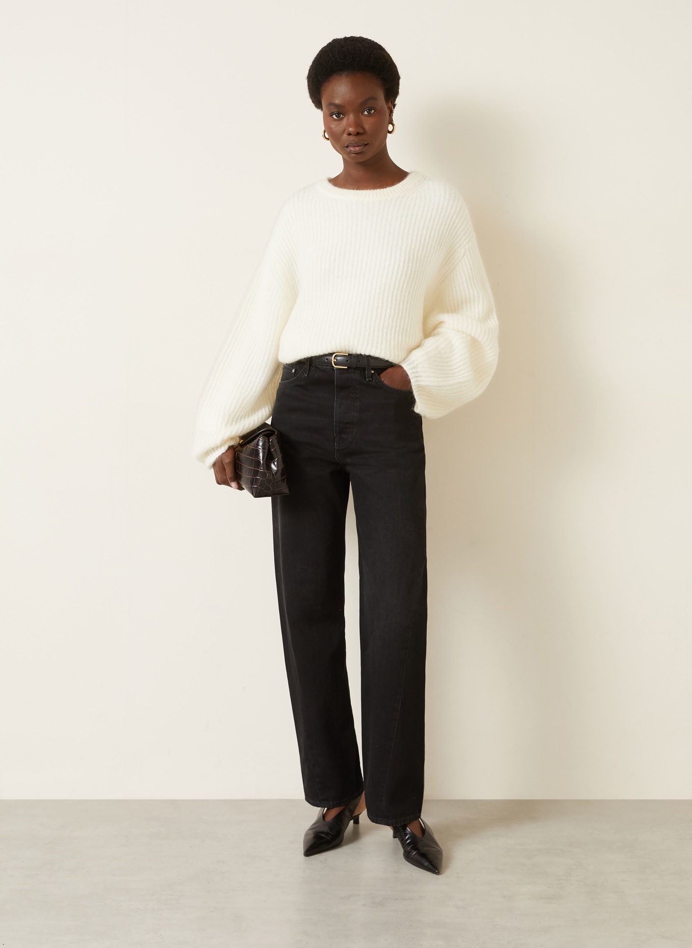 TOTEME Pullover mit Mohair: ECRU