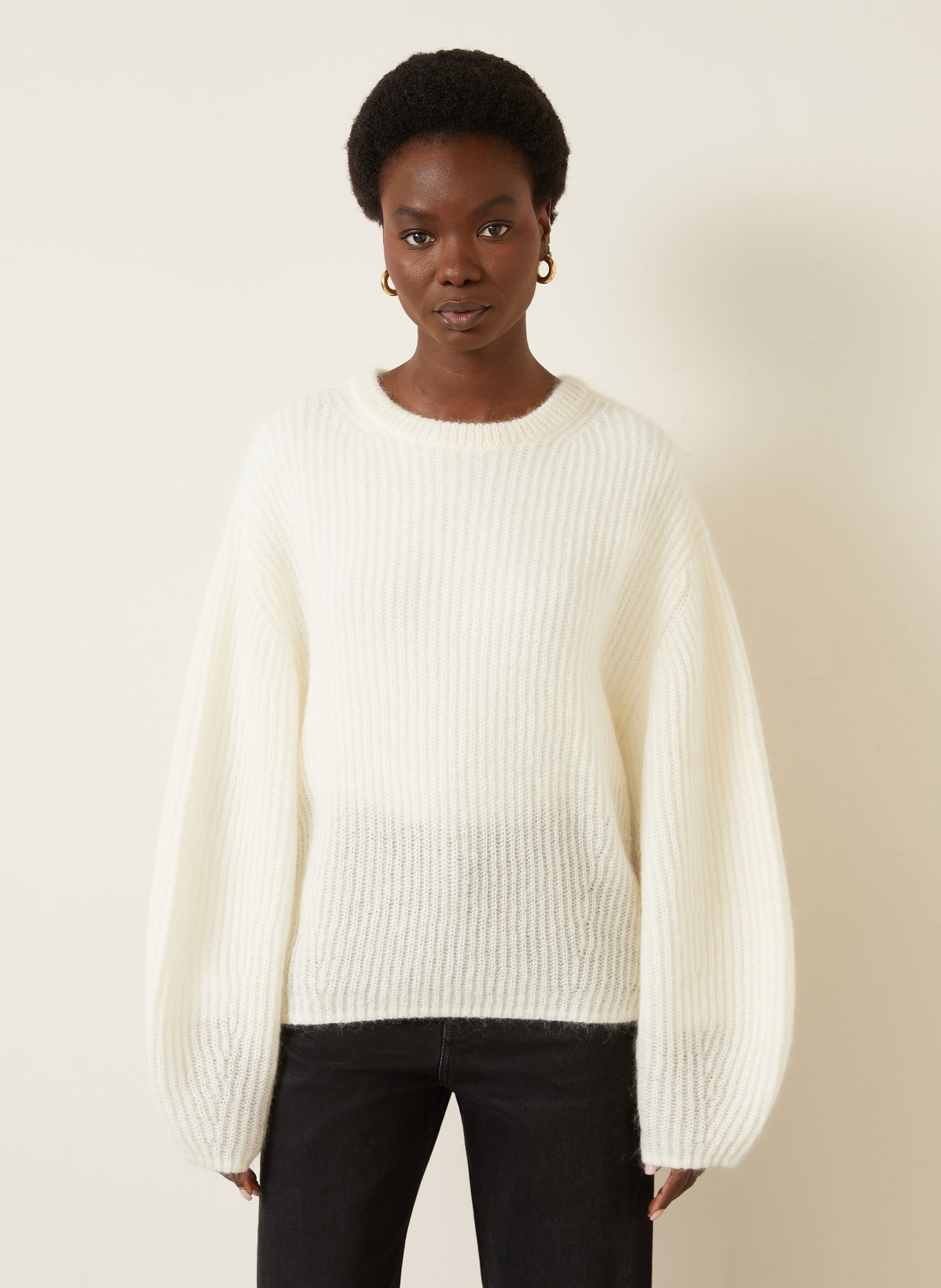 TOTEME Pullover mit Mohair: ECRU