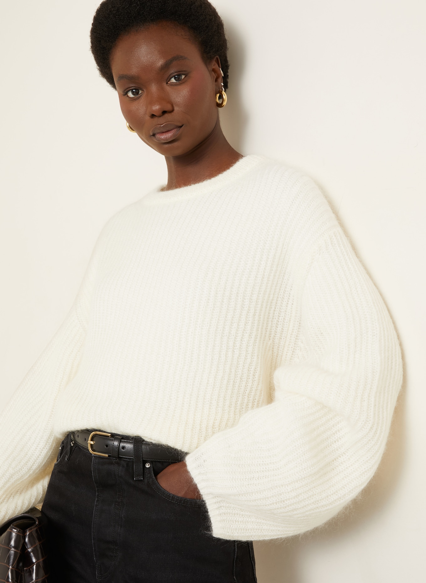 TOTEME Pullover mit Mohair: ECRU