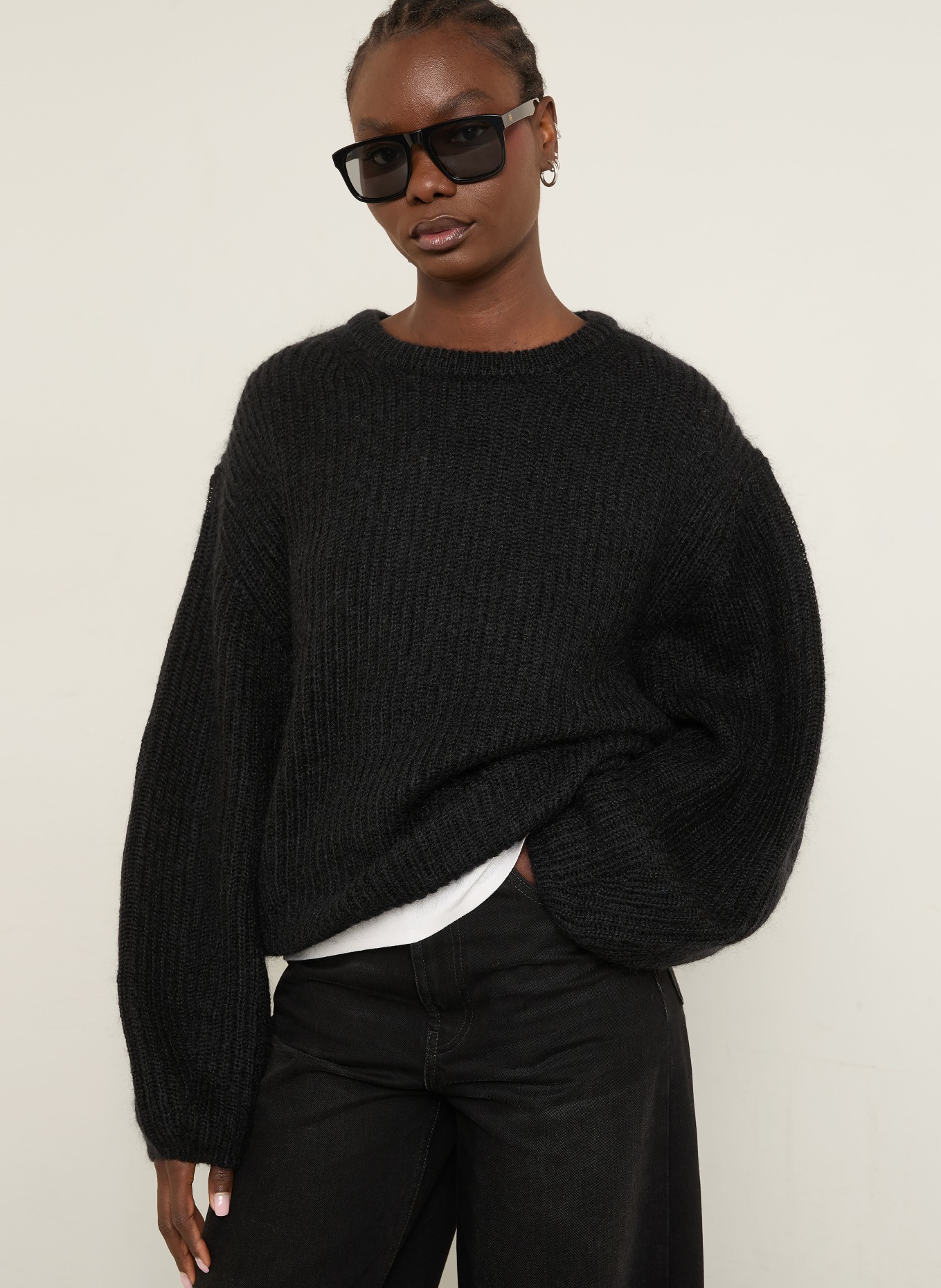 TOTEME Pullover mit Mohair: SCHWARZ