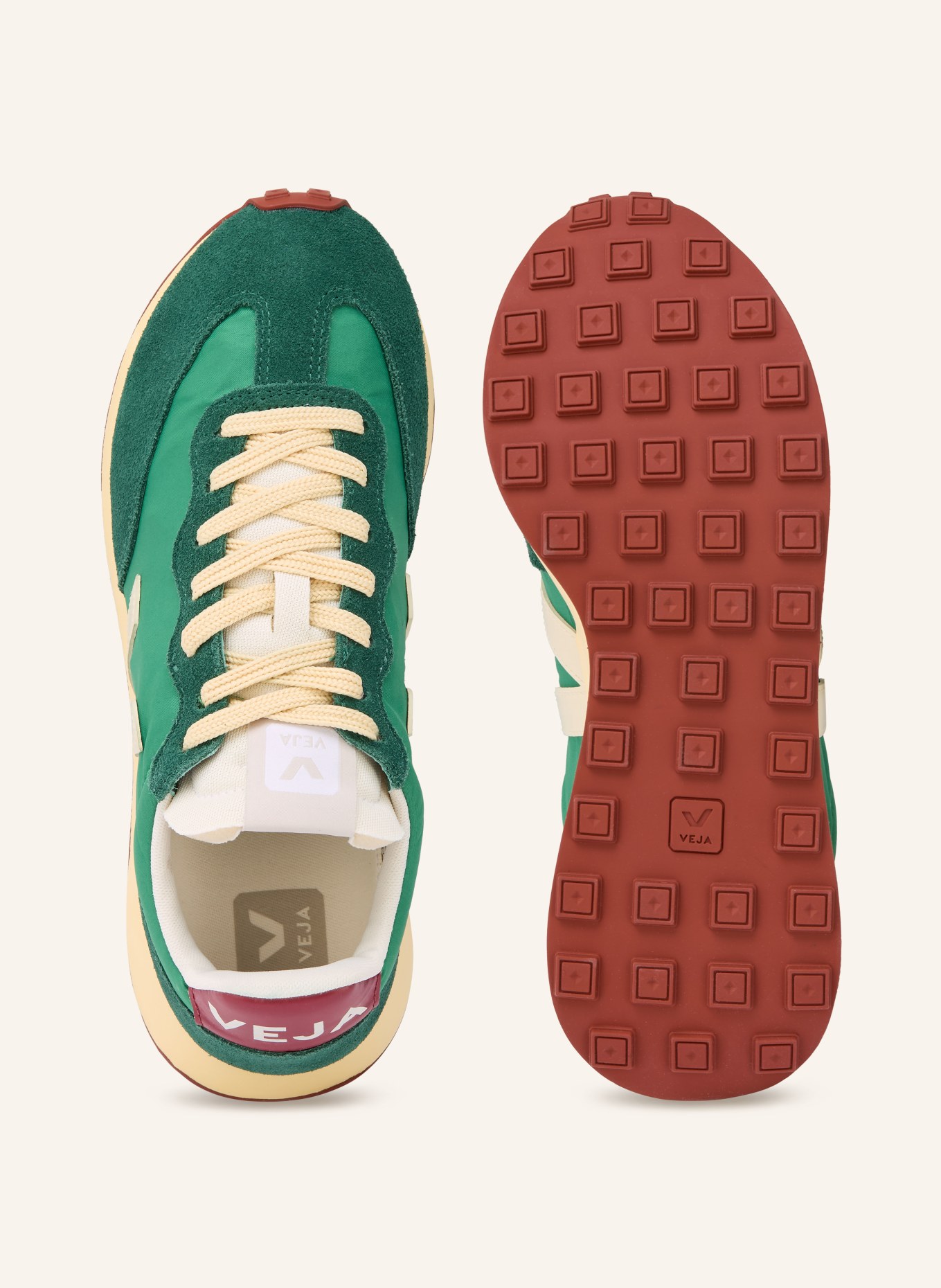 VEJA Tenisky RIO BRANCO II LITE: ZELENÁ / KRÉMOVÁ / TMAVĚ ZELENÁ