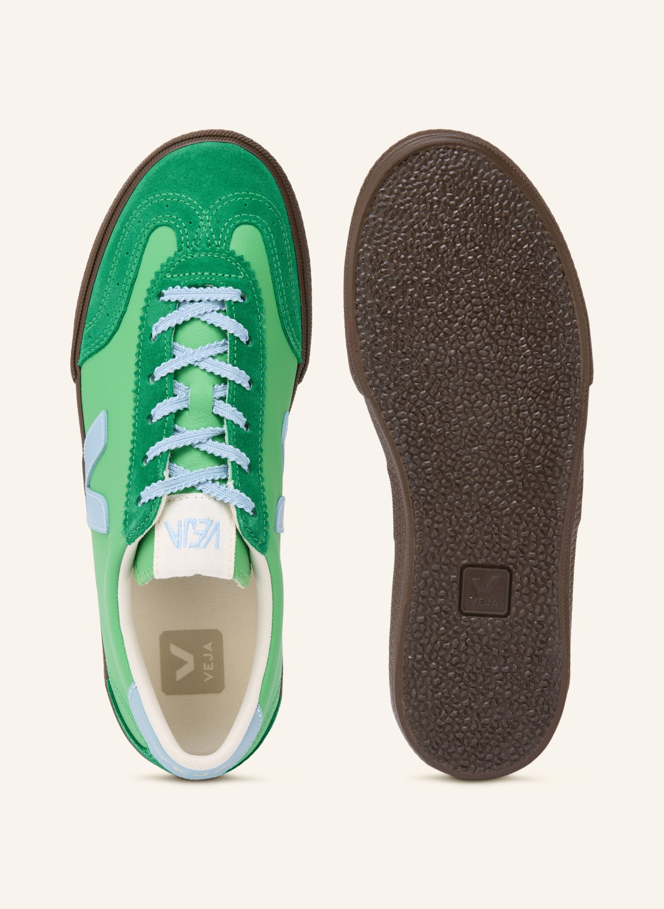 VEJA Teniska VOLLEY: ZELENÁ / ČERNOŠEDÁ