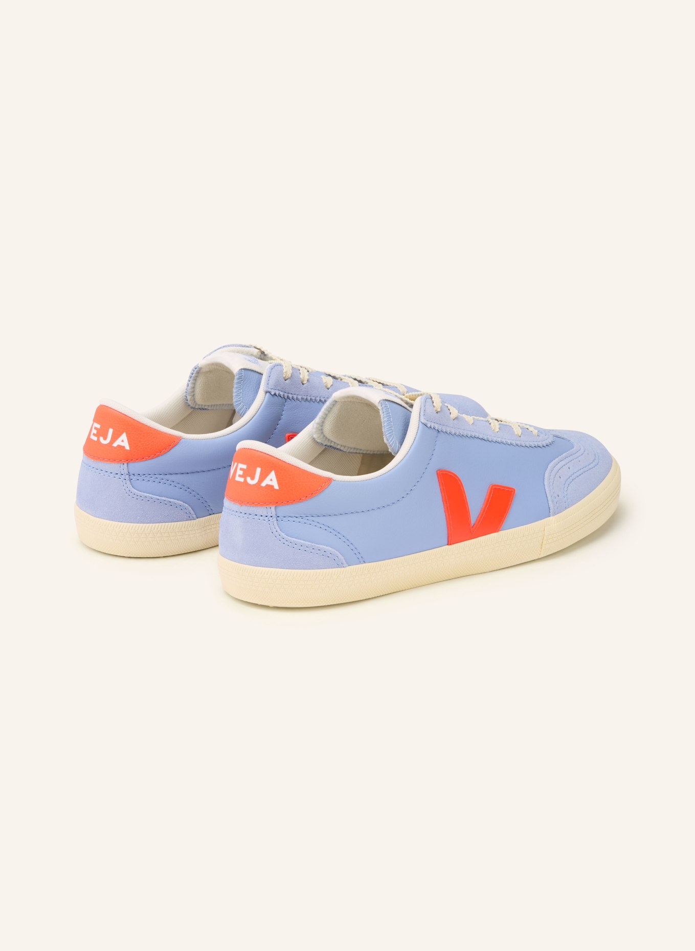 VEJA Sneaker VOLLEY: HELLBLAU / ROT