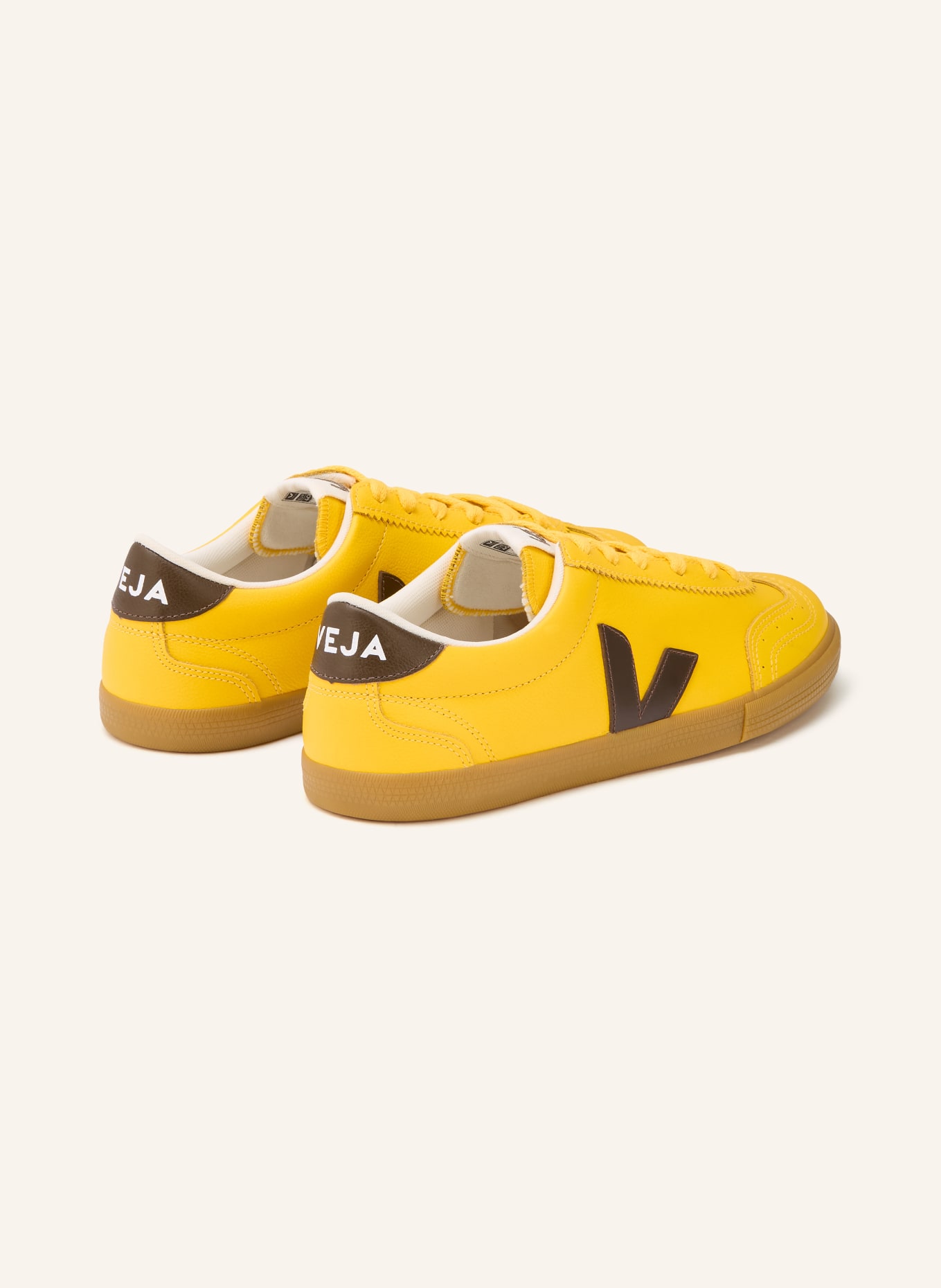 VEJA Sneaker VOLLEY: GELB / DUNKELBRAUN