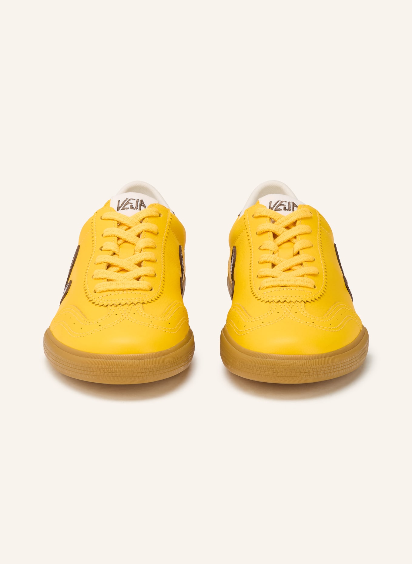 VEJA Sneaker VOLLEY: GELB / DUNKELBRAUN