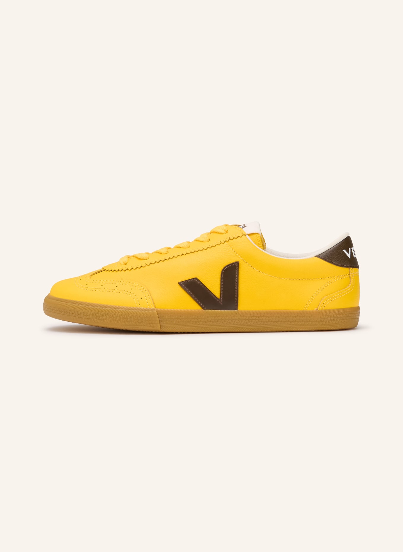 VEJA Sneaker VOLLEY: GELB / DUNKELBRAUN