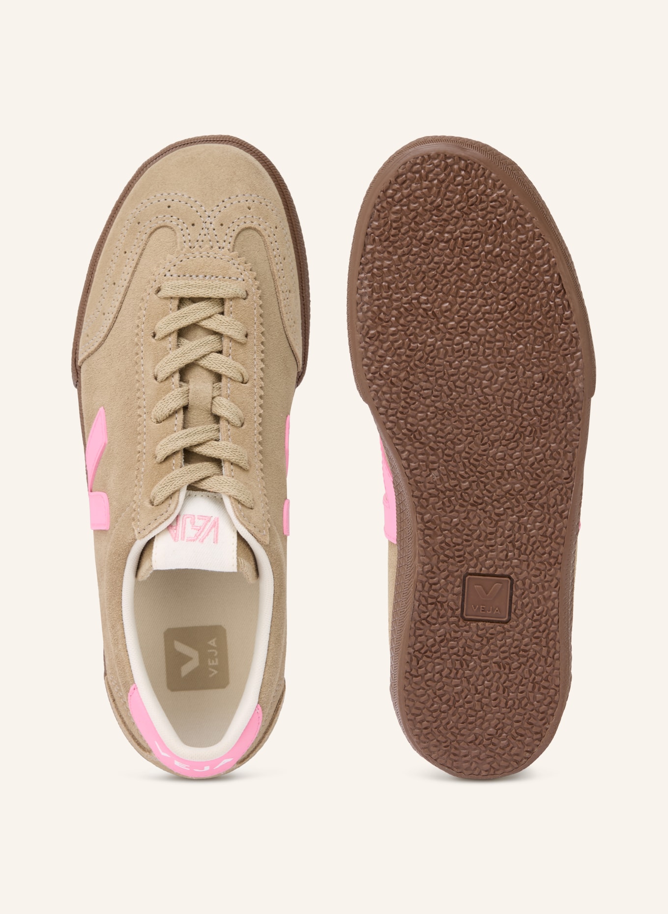 VEJA Sneaker VOLLEY: LIGHT BROWN / PINK