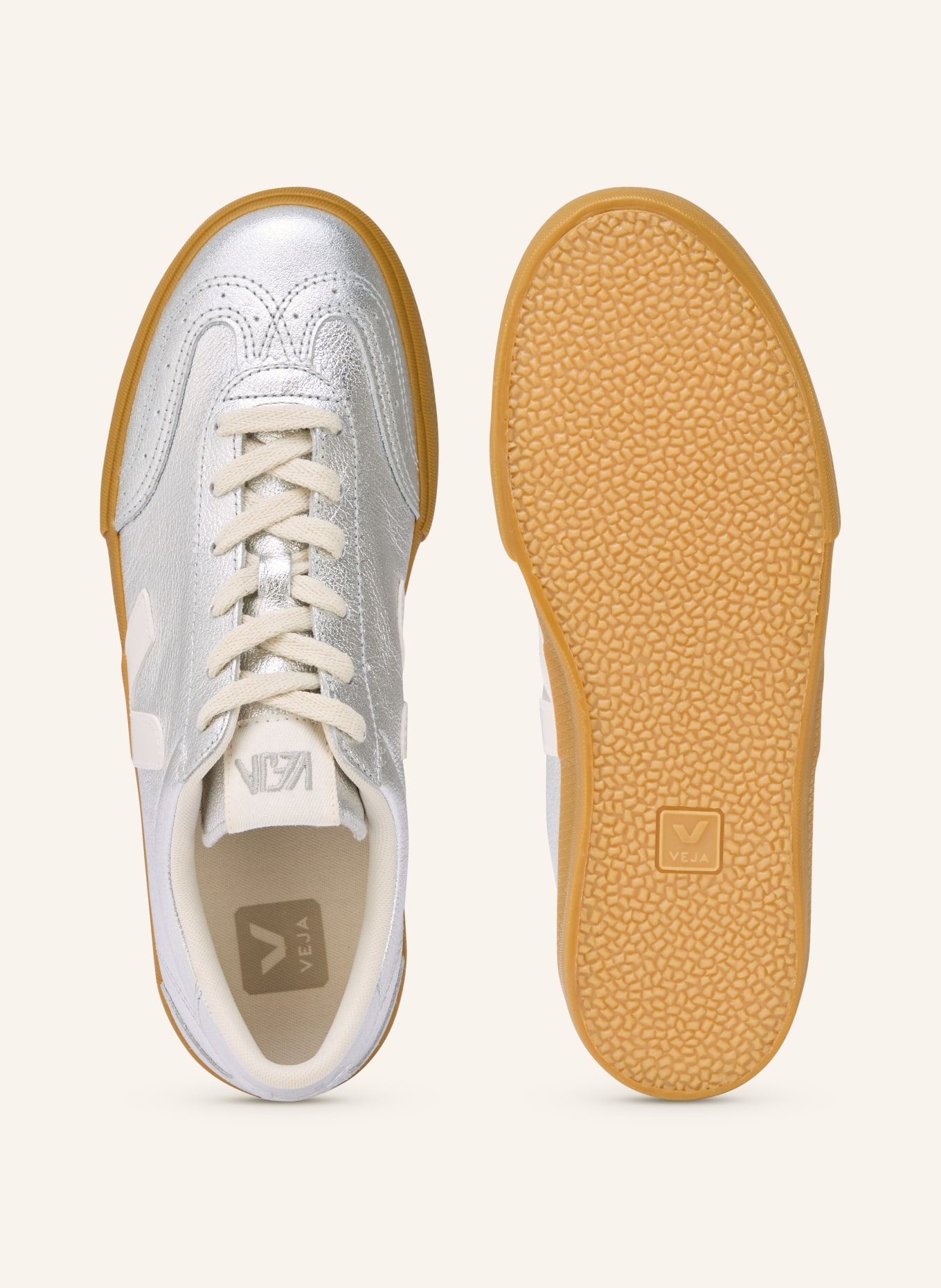 VEJA Teniska VOLLEY: STŘÍBRNÁ / BÍLÁ