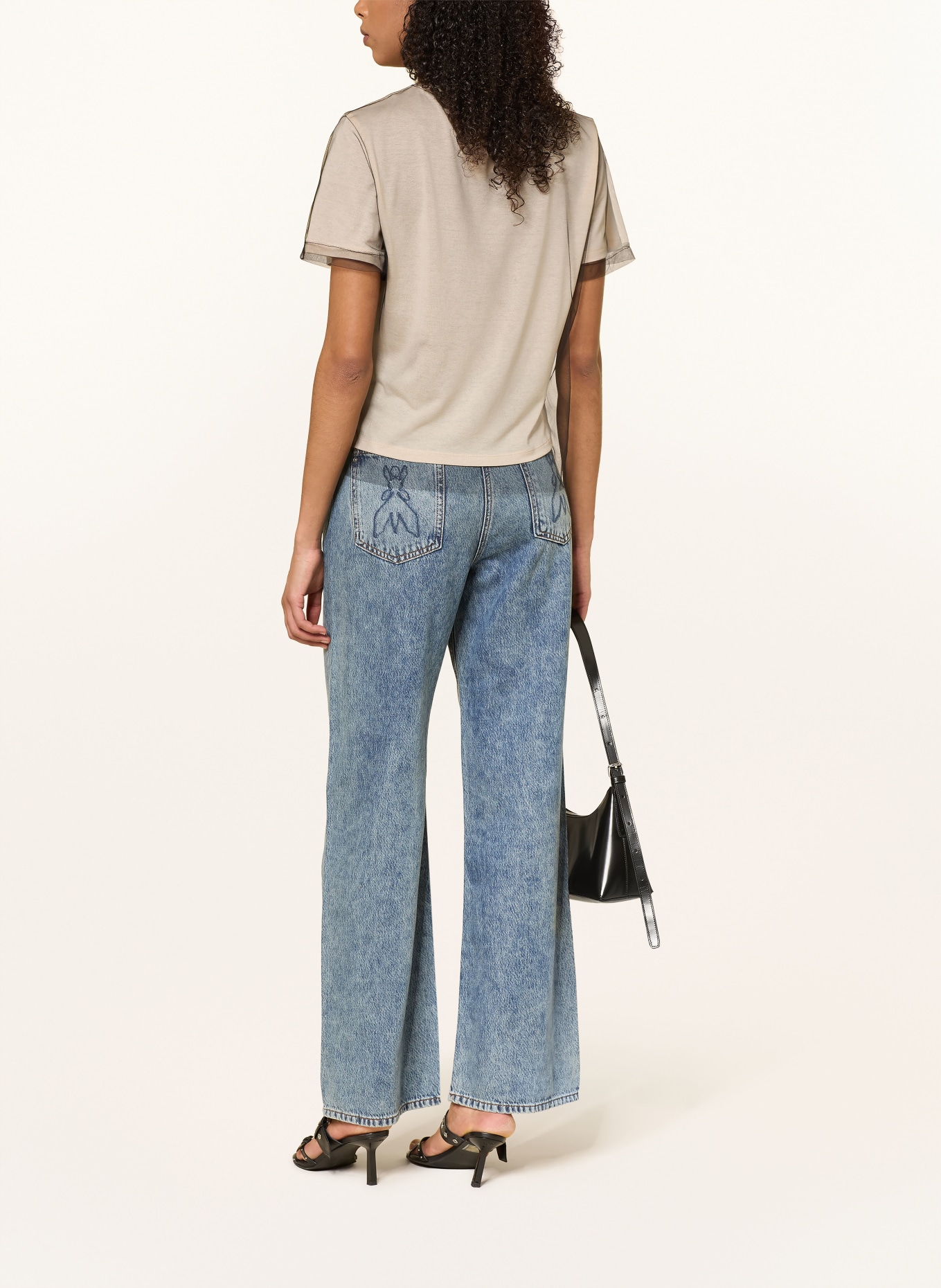 PATRIZIA PEPE Wide Leg Jeans: CB05 New Warm Blue