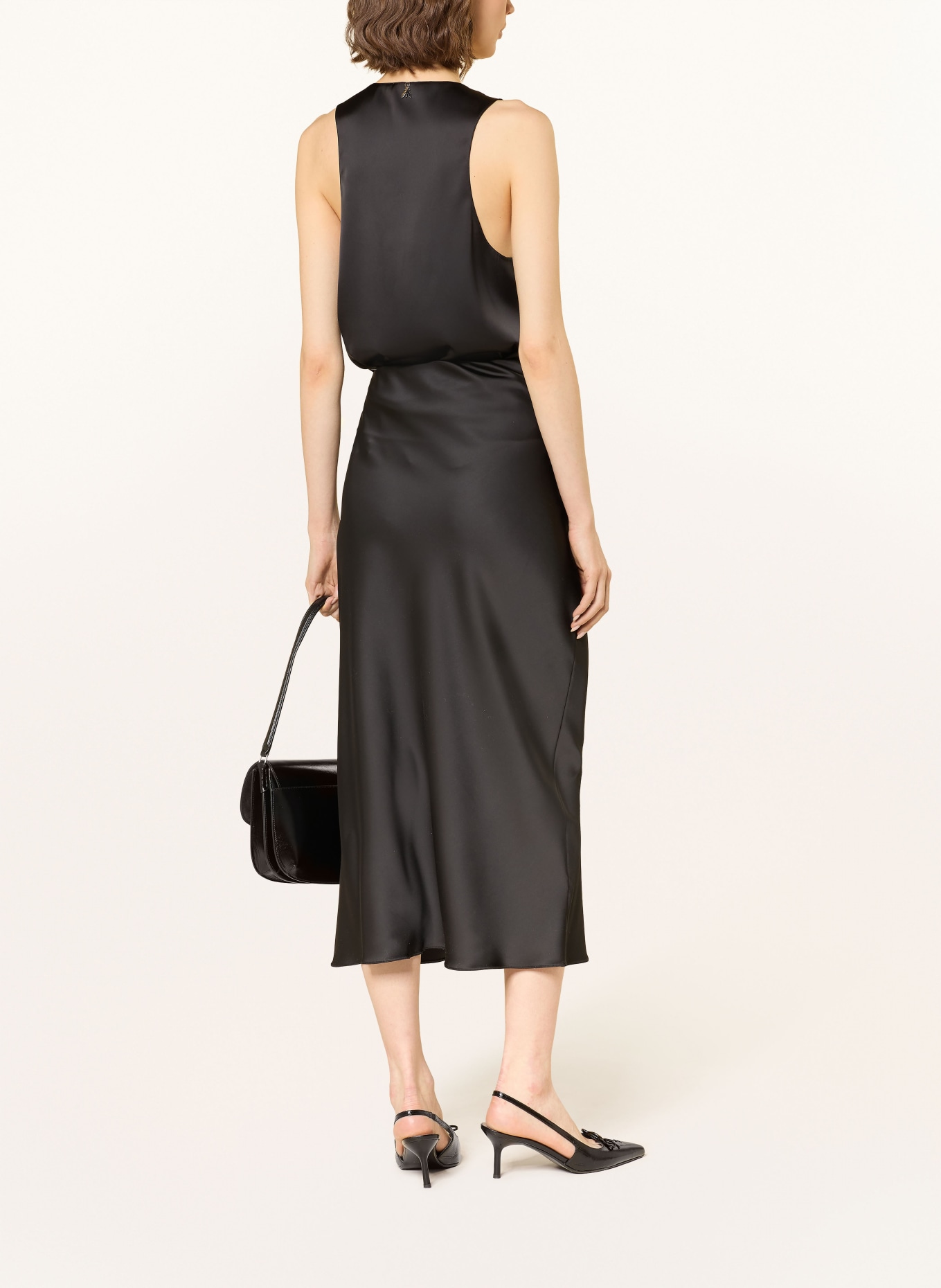 PATRIZIA PEPE satin top: BLACK