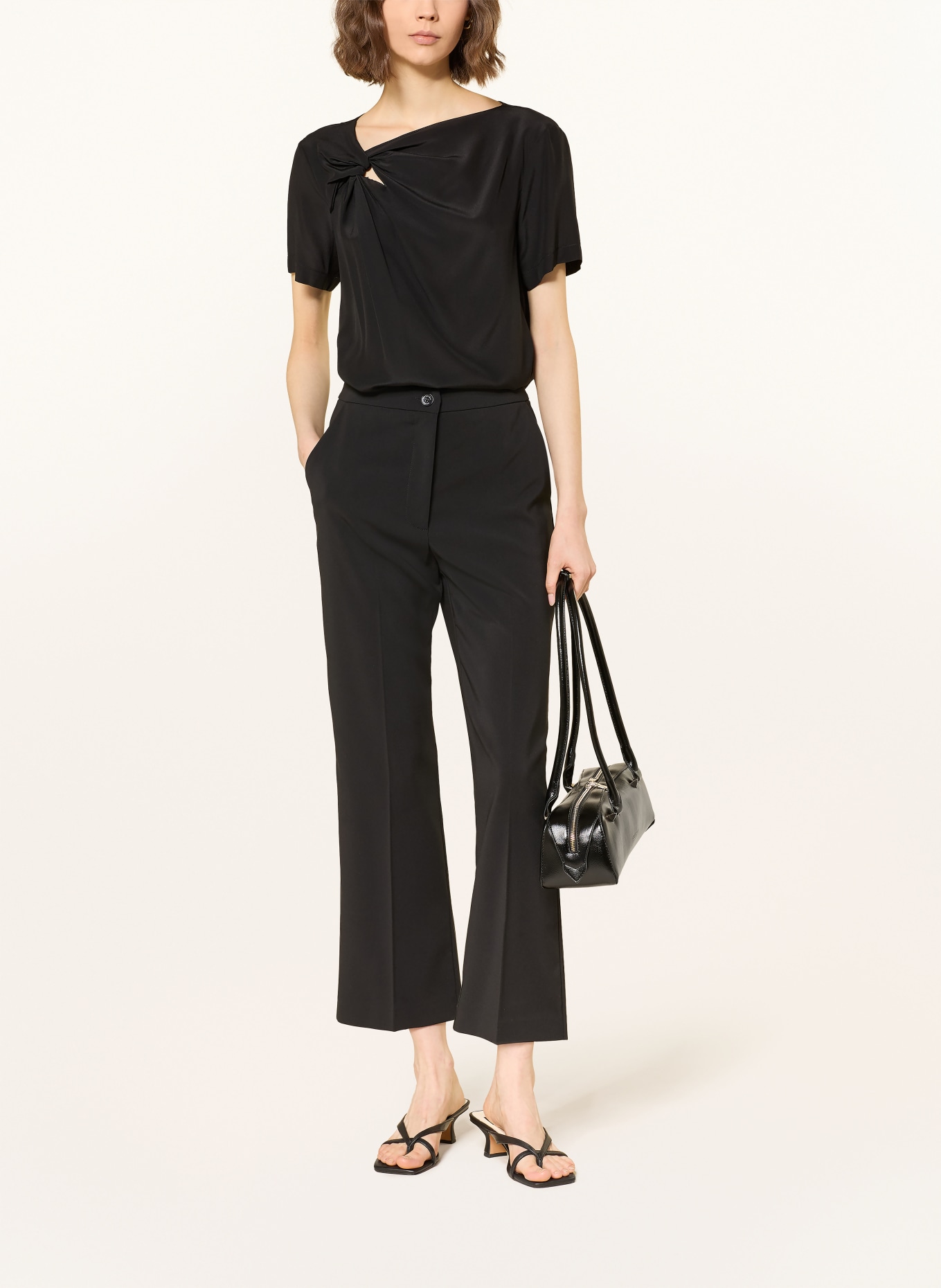 PATRIZIA PEPE Hedvábná halenka: ČERNÁ