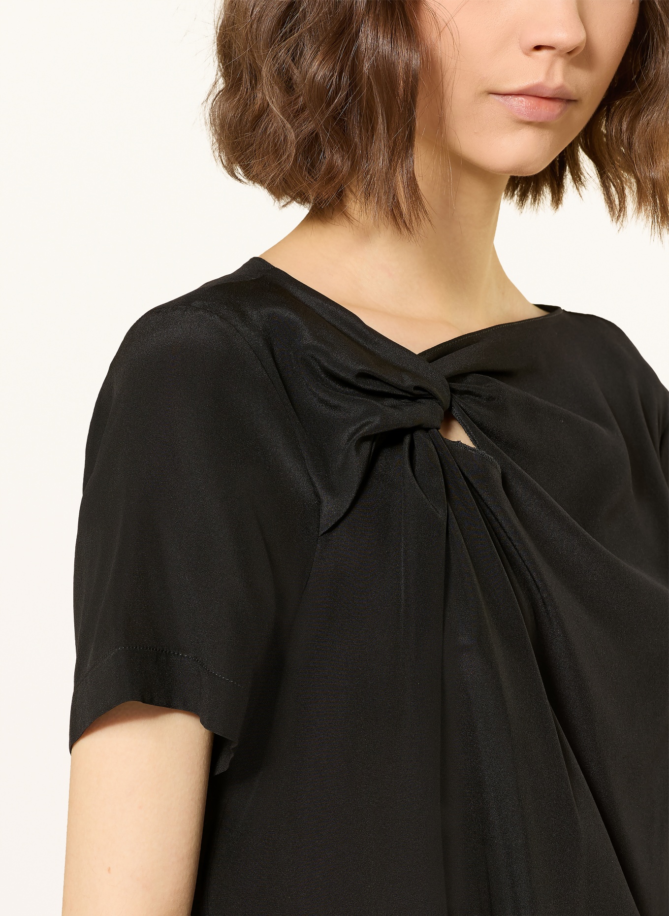 PATRIZIA PEPE Hedvábná halenka: ČERNÁ