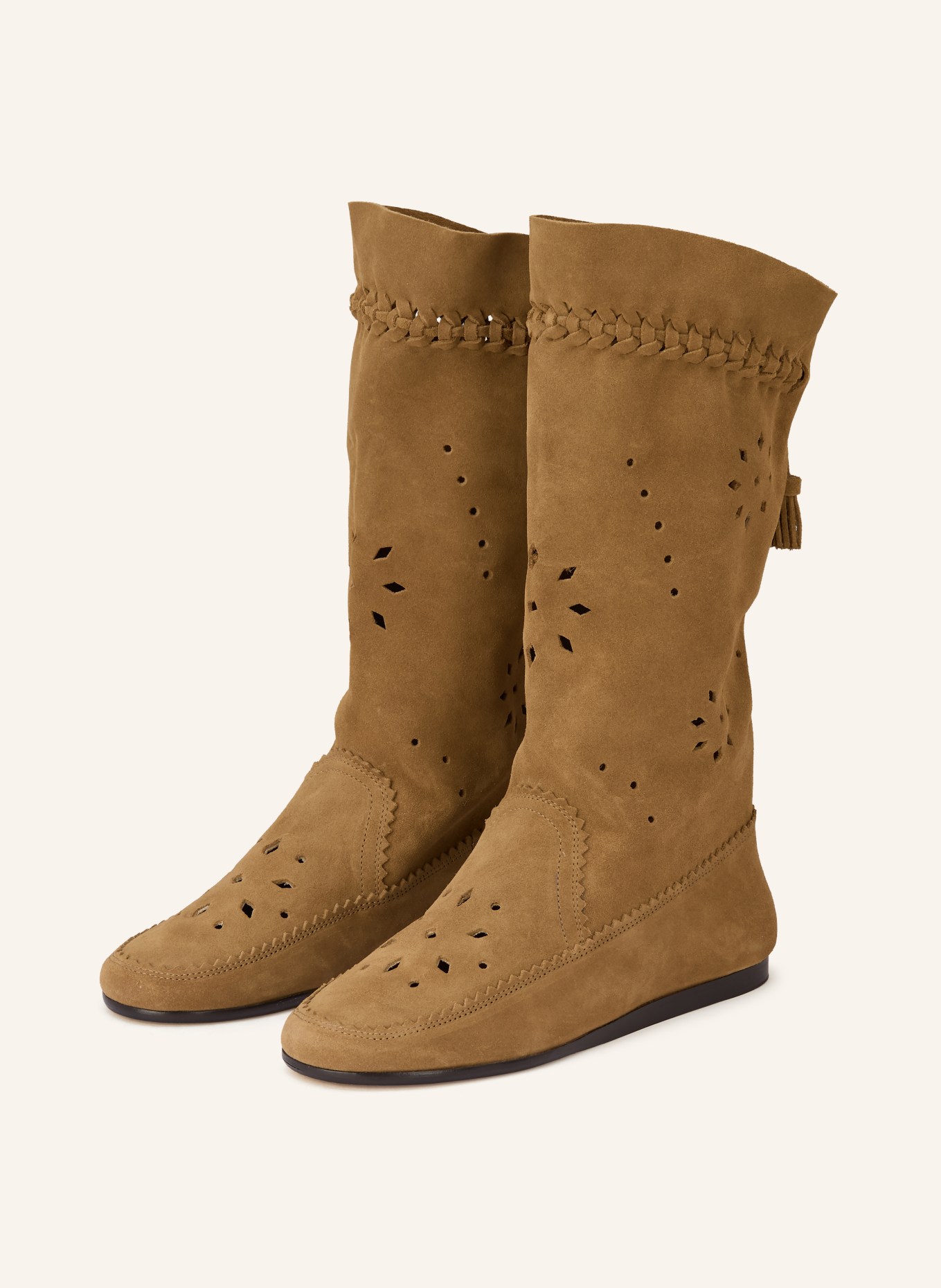 ISABEL MARANT Stiefel WELKY mit Cut-outs: CAMEL