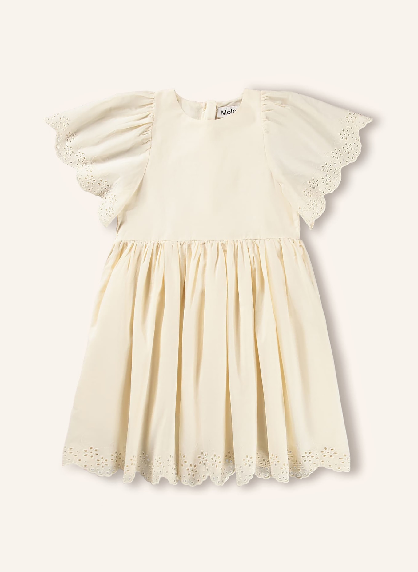 molo Šaty CAYA s krajkou s otvory: TMAVĚ ŽLUTÁ