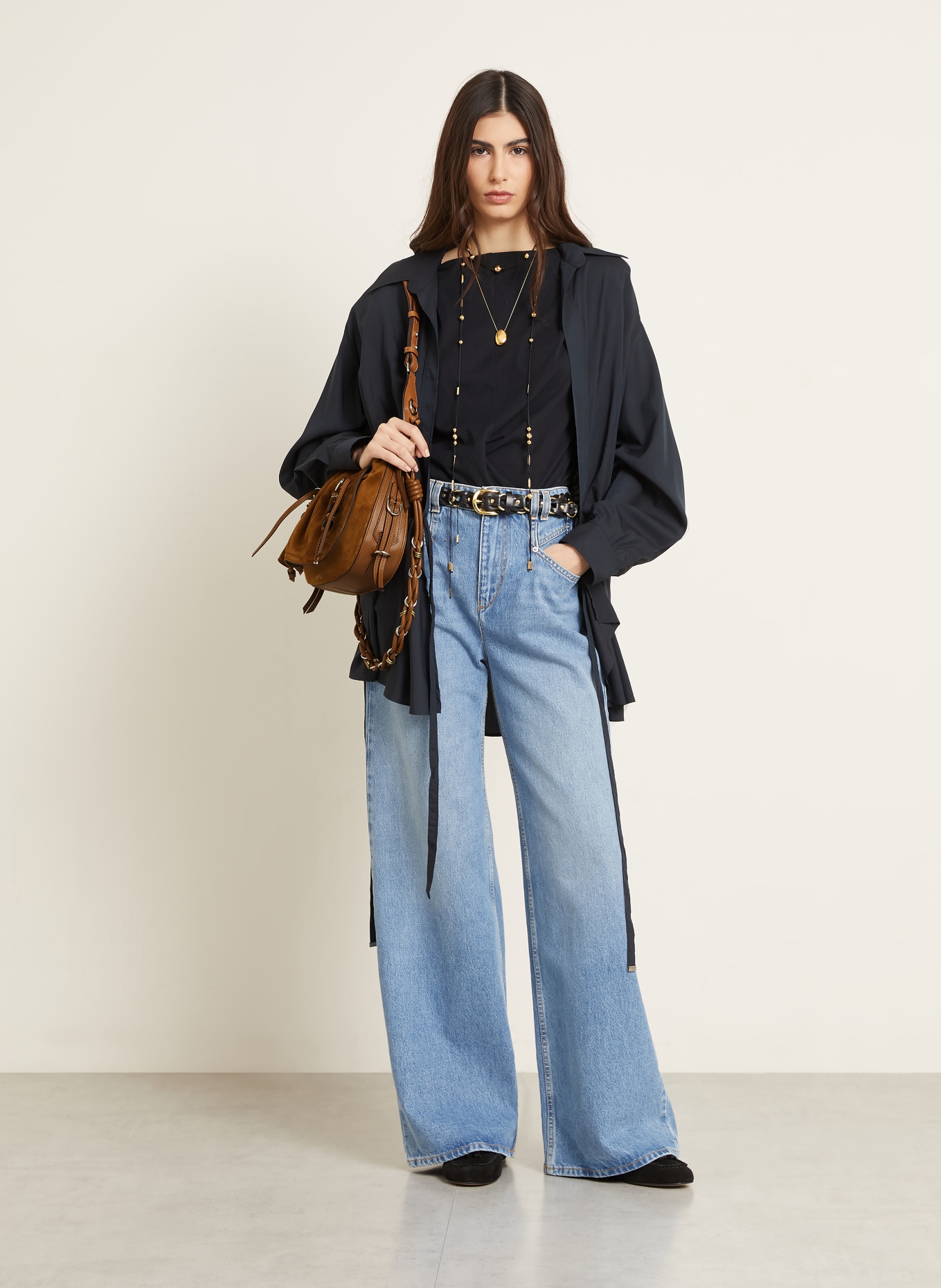 ISABEL MARANT Sac à bandoulière BOLTON: MARRON