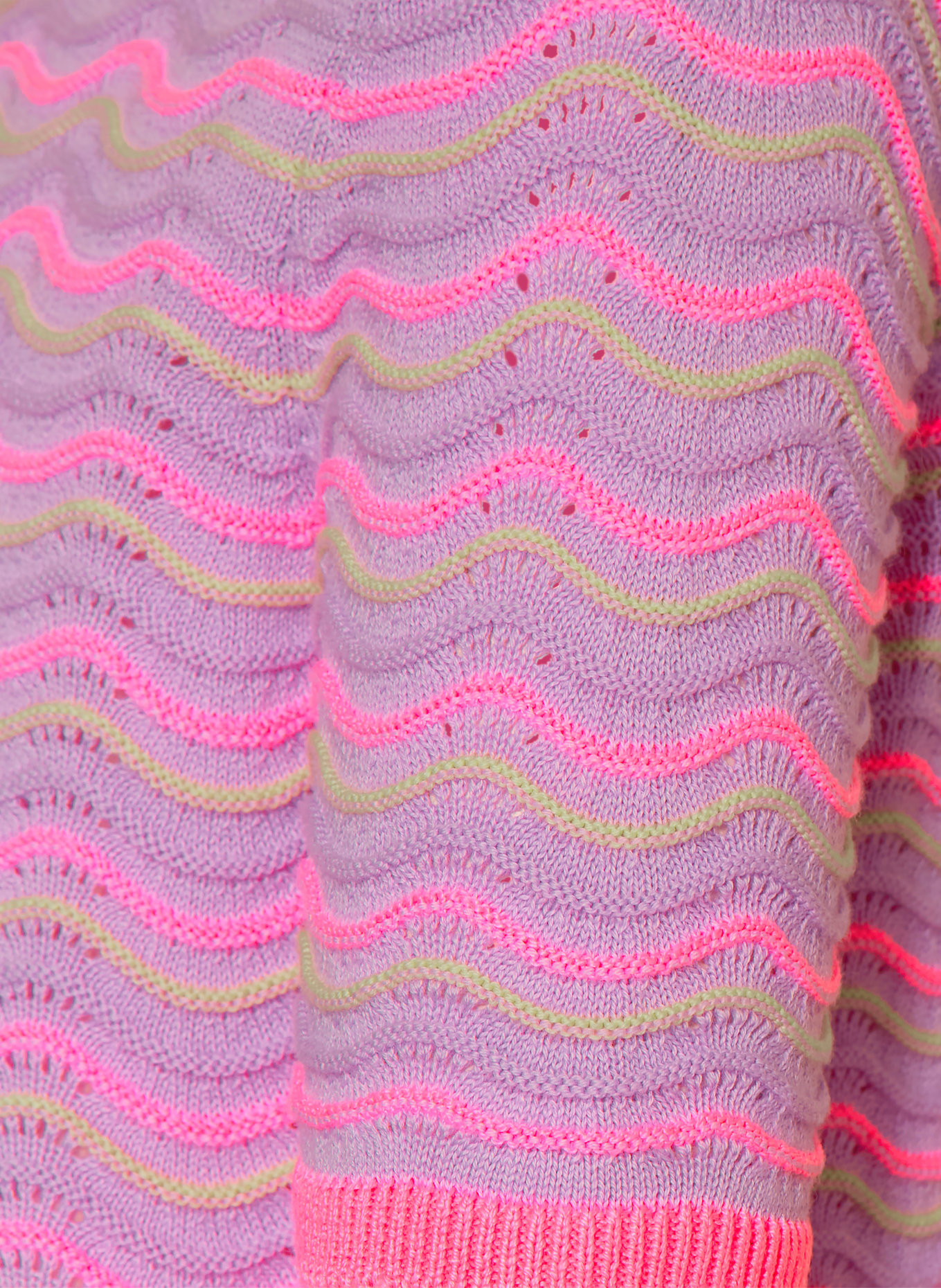 Billieblush koszulka z dzianiny: JASNOFIOLETOWY / JASKRAWY MOCNORÓŻOWY / JASNOŻÓŁTY