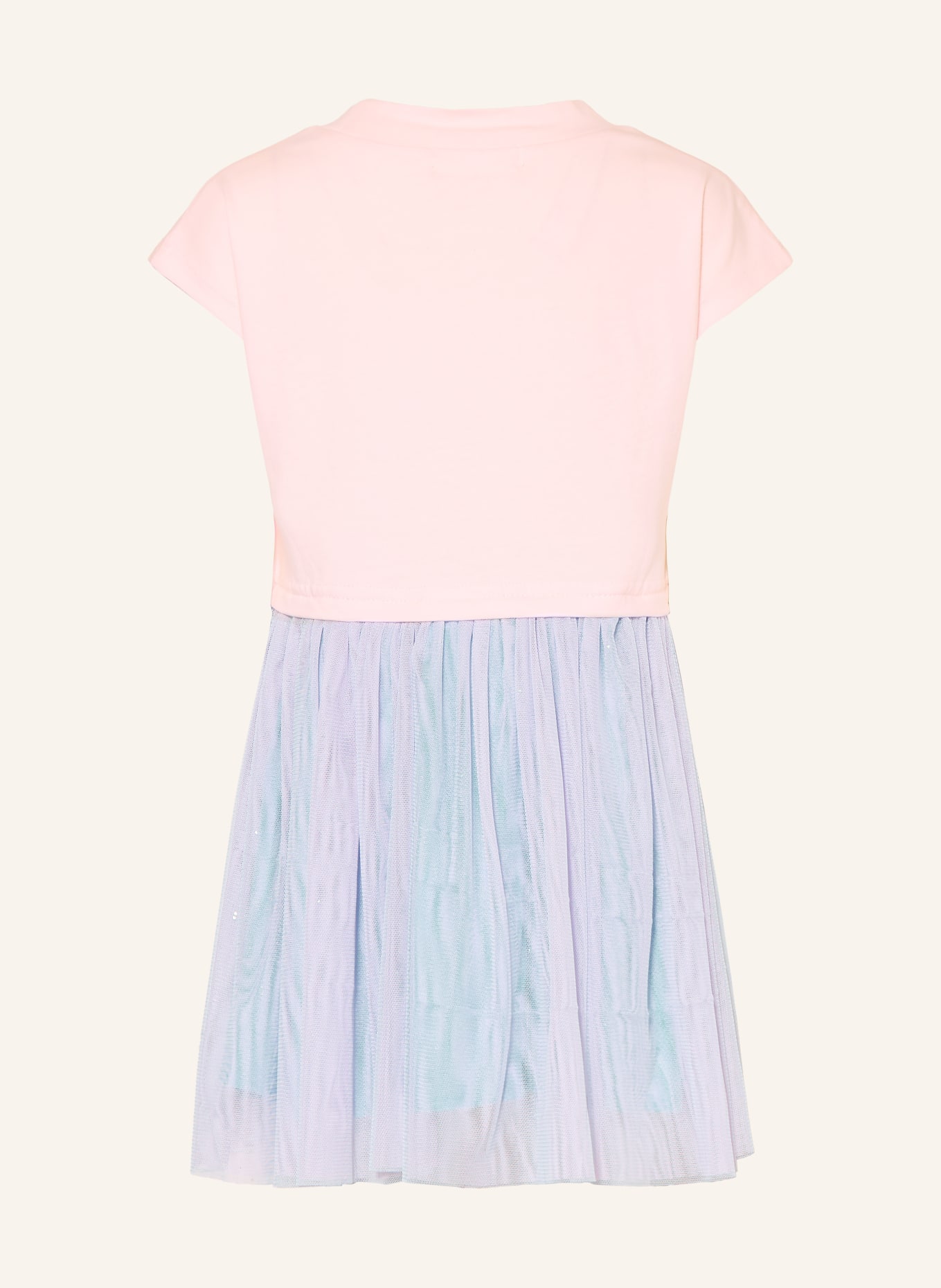 Billieblush Robe en mélange de matières: ROSE CLAIR / LILAS CLAIR / ORANGE FLUO