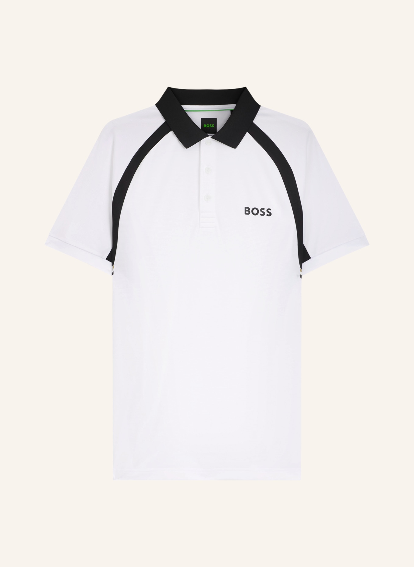 BOSS Funktions-Poloshirt TOC: WEISS / SCHWARZ