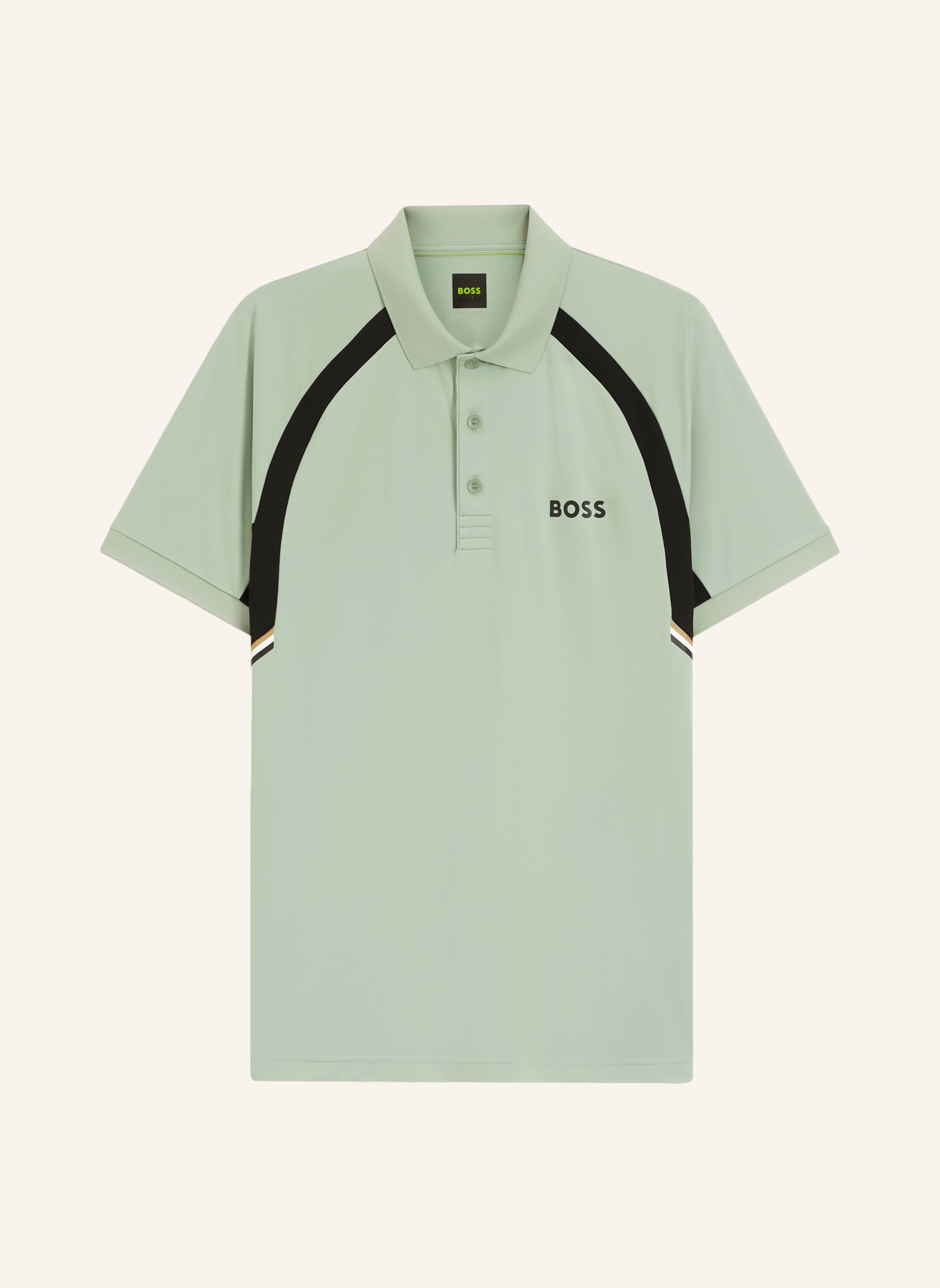 BOSS Funktions-Poloshirt TOC: MINT / SCHWARZ