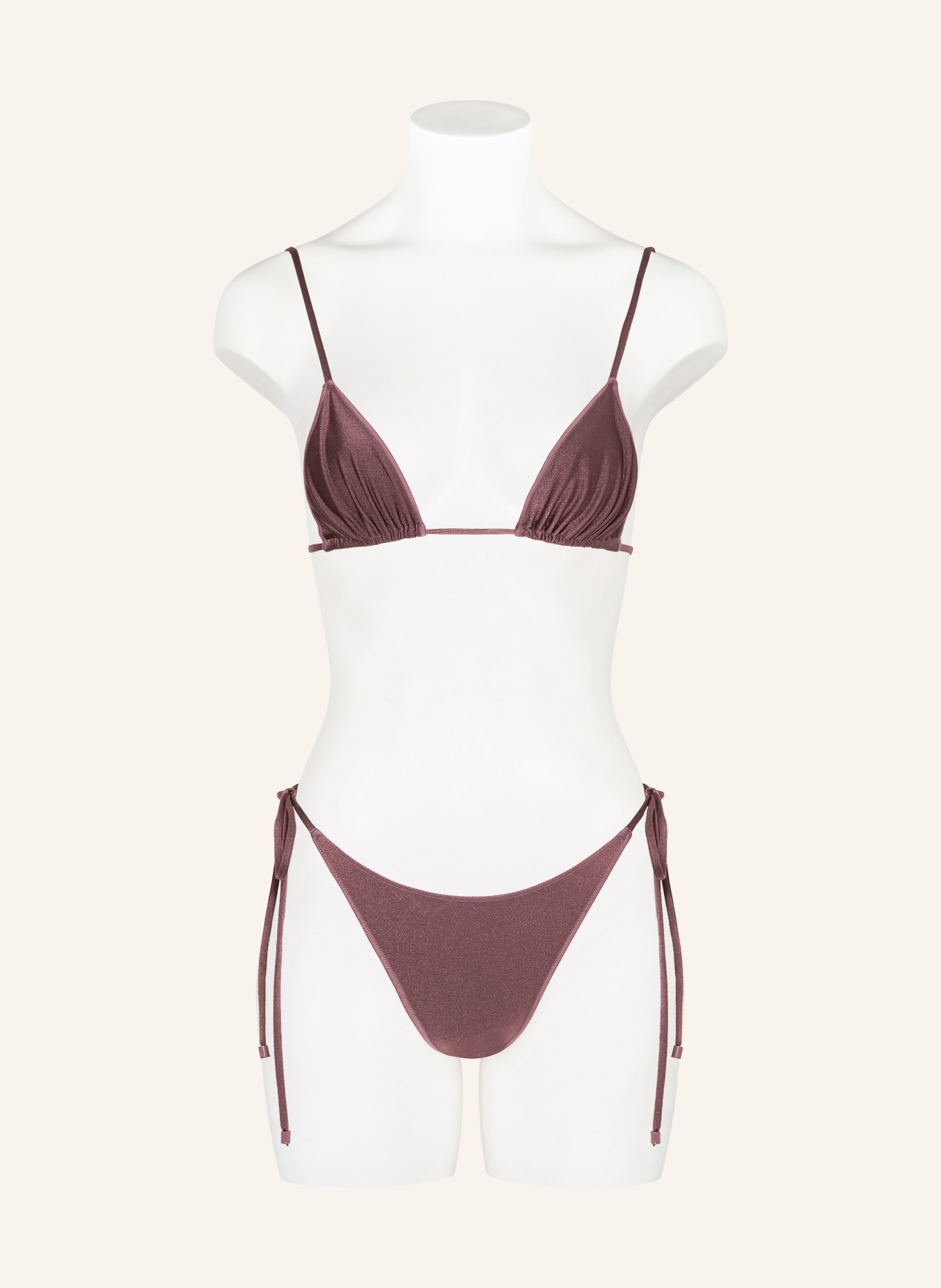 BILALI The Label Triangel-Bikini-Top MAJA: DUNKELLILA