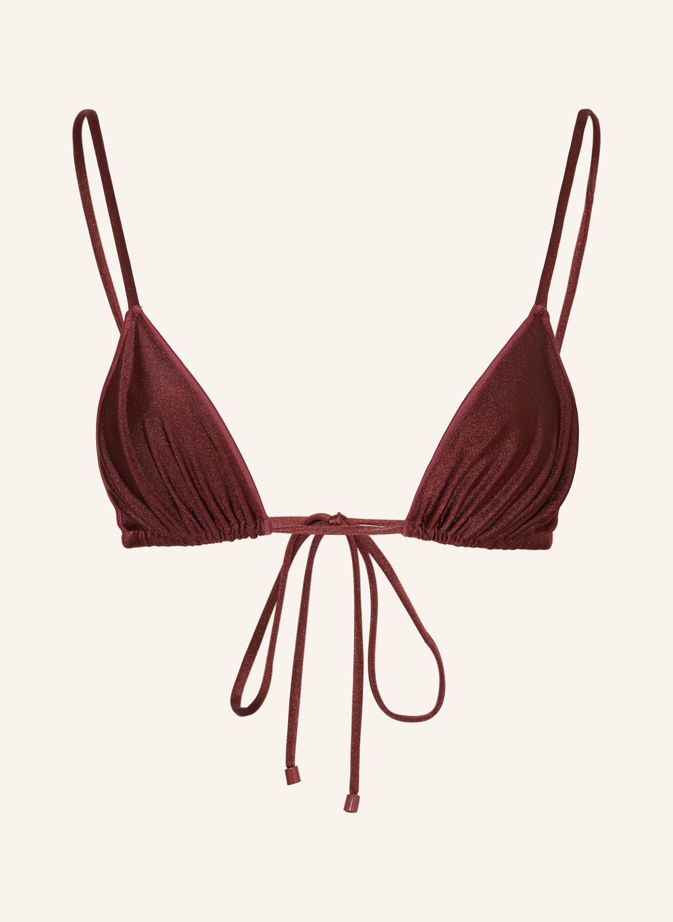 BILALI The Label Triangel-Bikini-Top MAJA: DUNKELROT