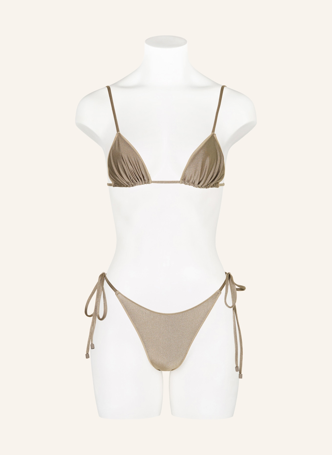 BILALI The Label LIA triangle bikini bottoms: KHAKI