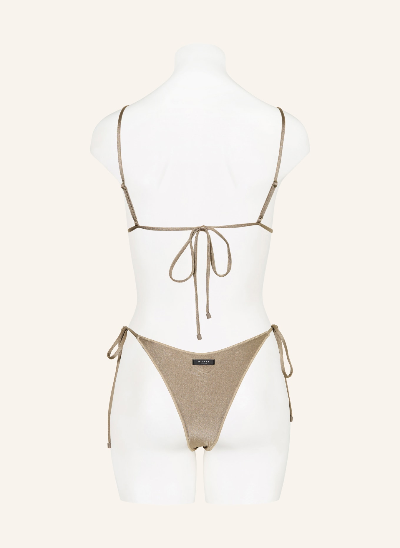 BILALI The Label LIA triangle bikini bottoms: KHAKI